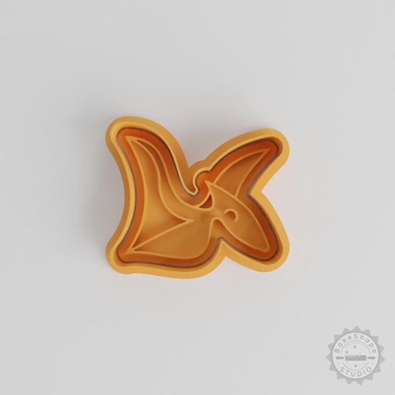 Pterodactyl Shape Cutter Set, Cookie & Fondant Stamp, S/M/L, Dinosaur Baking Tools