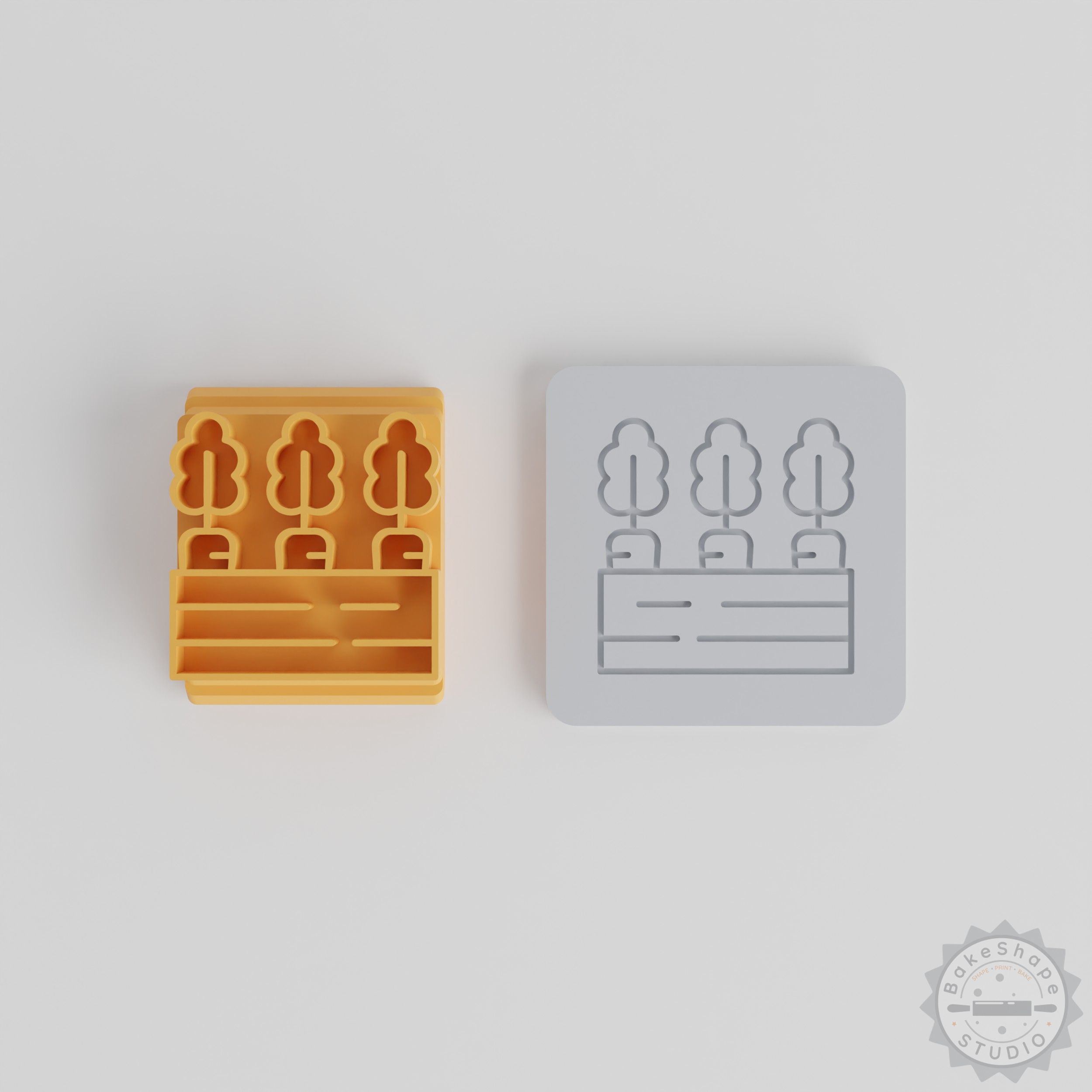 Thanksgiving Carrot Stamp Set, 5-Piece Motif Tile for Clay, Cookies, Fondant, 5 Sizes