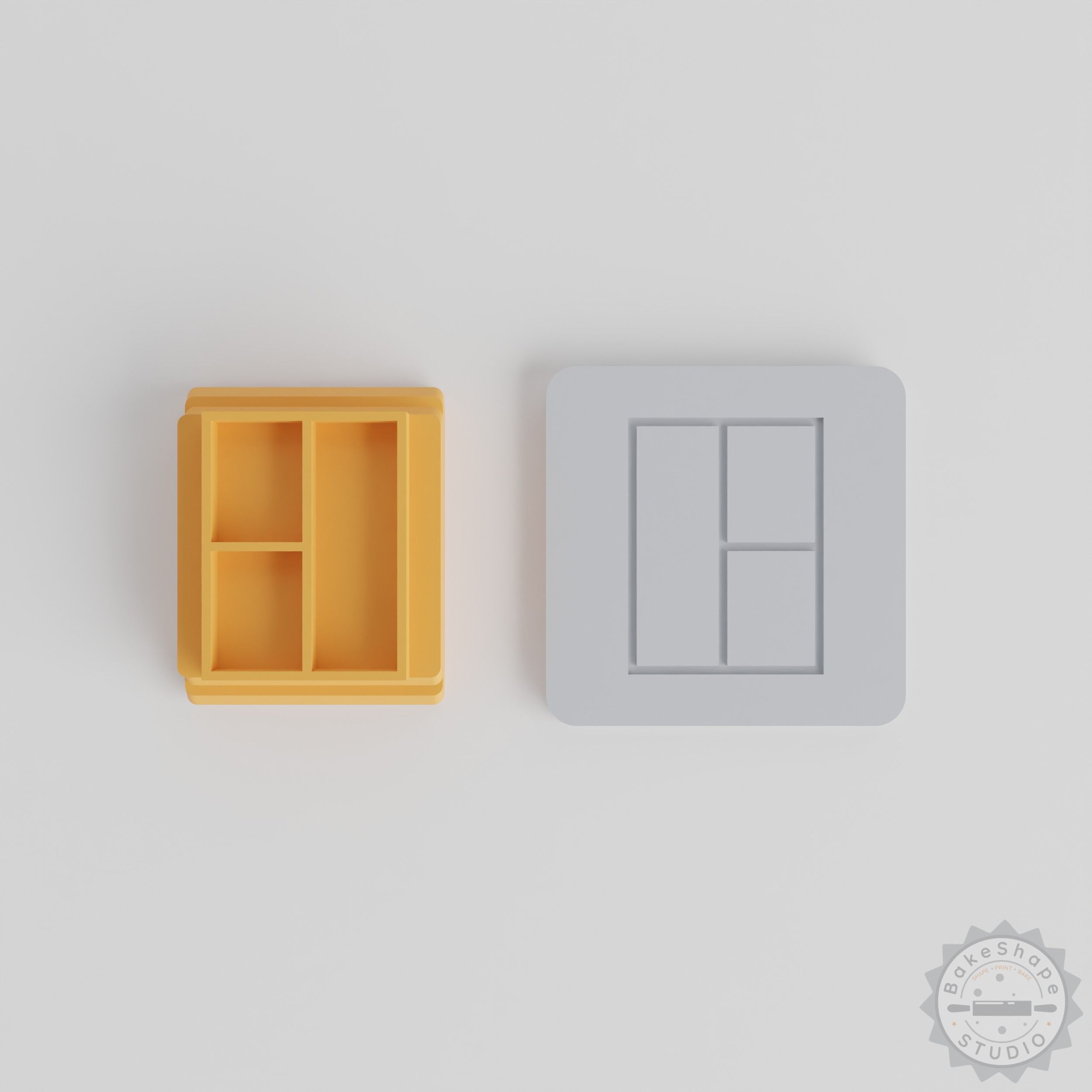 Window Stamp Tile Set, 5 Sizes: 20-40mm, Perfect for Clay, Cookies, Fondant