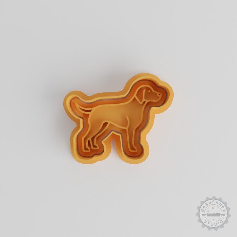 Vizsla Dog Cookie Fondant Cutter & Stamp Set, 6-Piece, S/M/L Sizes, Perfect for Pet Breed Treats
