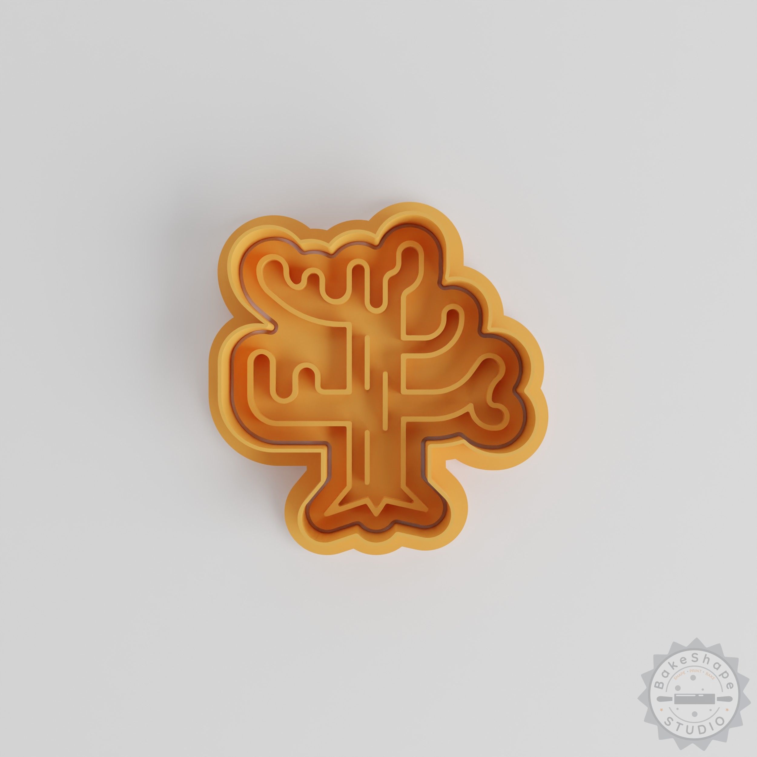 Winter Tree Cookie Cutter & Stamp Set, Shape Molds for Cookies & Fondant, 6 Pieces, S/M/L Sizes