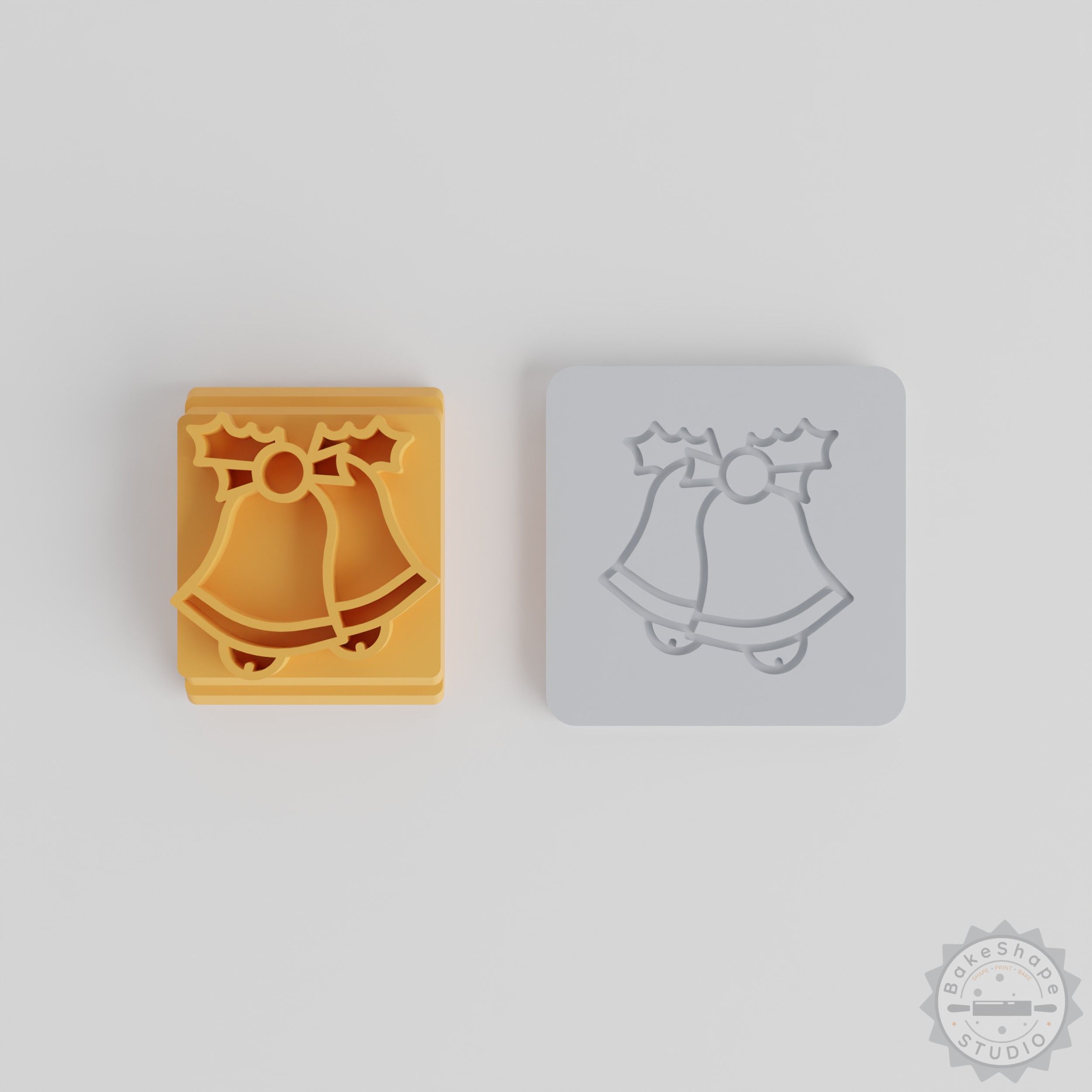 Bell Stamp Set, 5 Sizes for Clay, Cookies, Fondant, Soft Materials, Music & Festive Crafting
