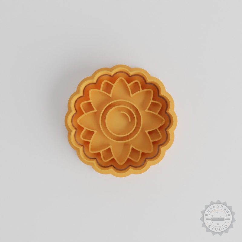 Water Lilly Cookie Cutter Set, 6-Piece Fondant Stamps, S/M/L Größen, Lotus Flower Baking Tools
