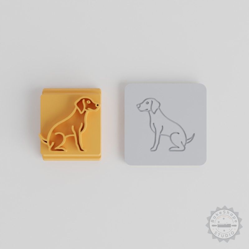 Weimaraner Stamp Tile Set, 5 Motif Sizes 20-40mm, Perfect for Clay, Cookies, Fondant