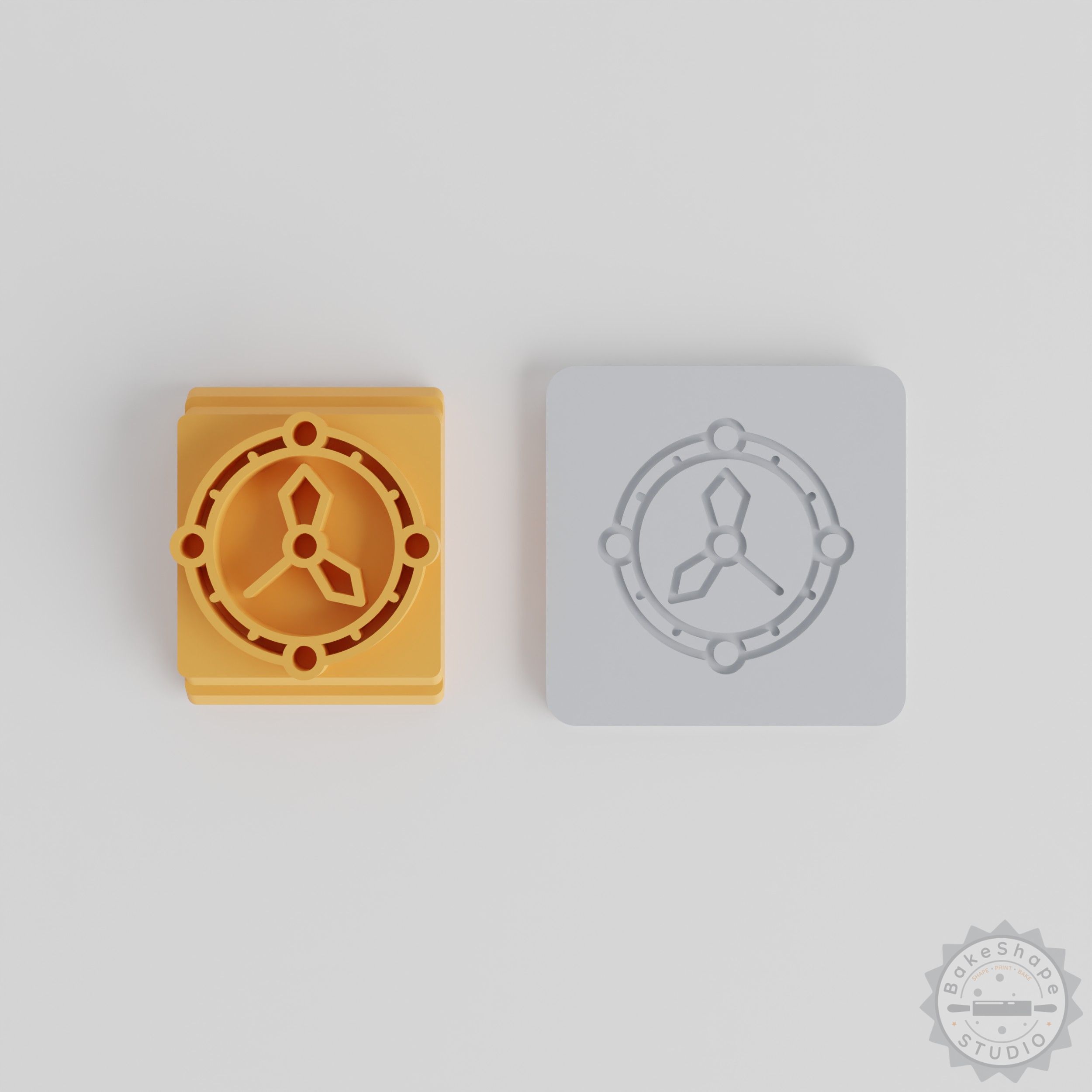 Clock Stamp Tile Set for Clay, Cookies, Fondant Crafting - 5 Designs, Multiple Sizes