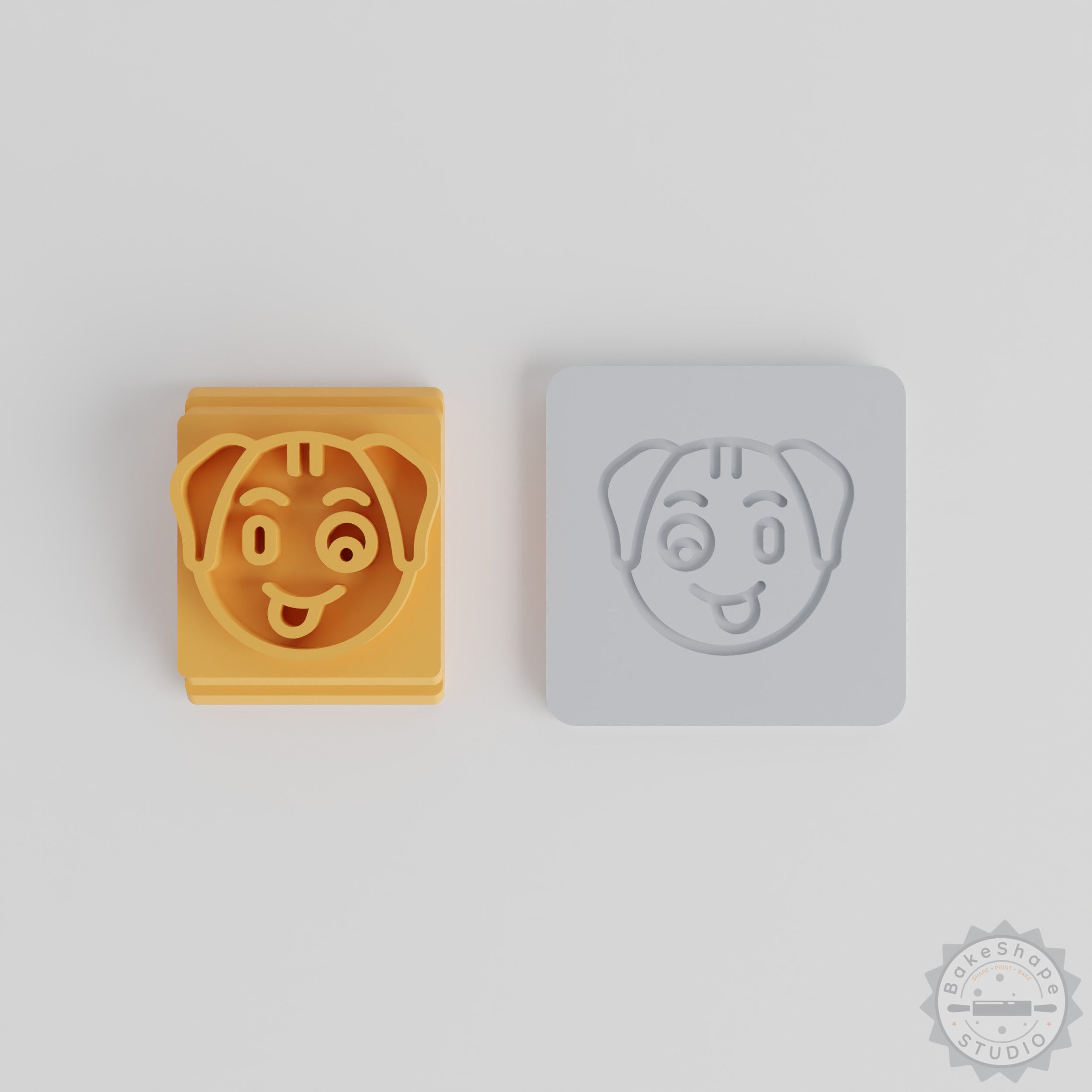 Winking Stamp Tile Set for Clay, Cookies, Fondant with 5 Motif Sizes
