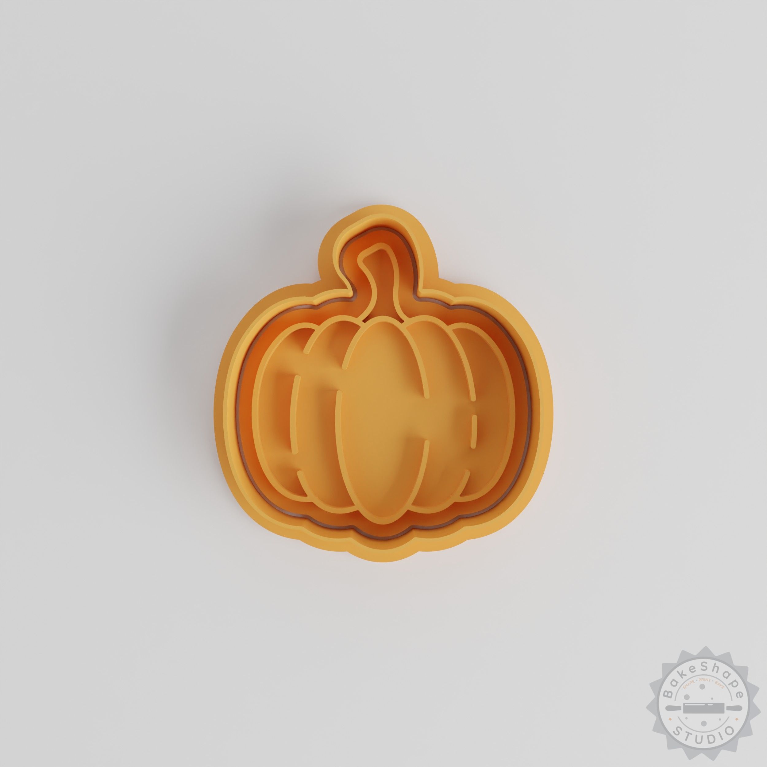Pumpkin Shape Cutter and Stamp Set, Perfect for Cookies and Fondant, 6-Piece, S/M/L Sizes