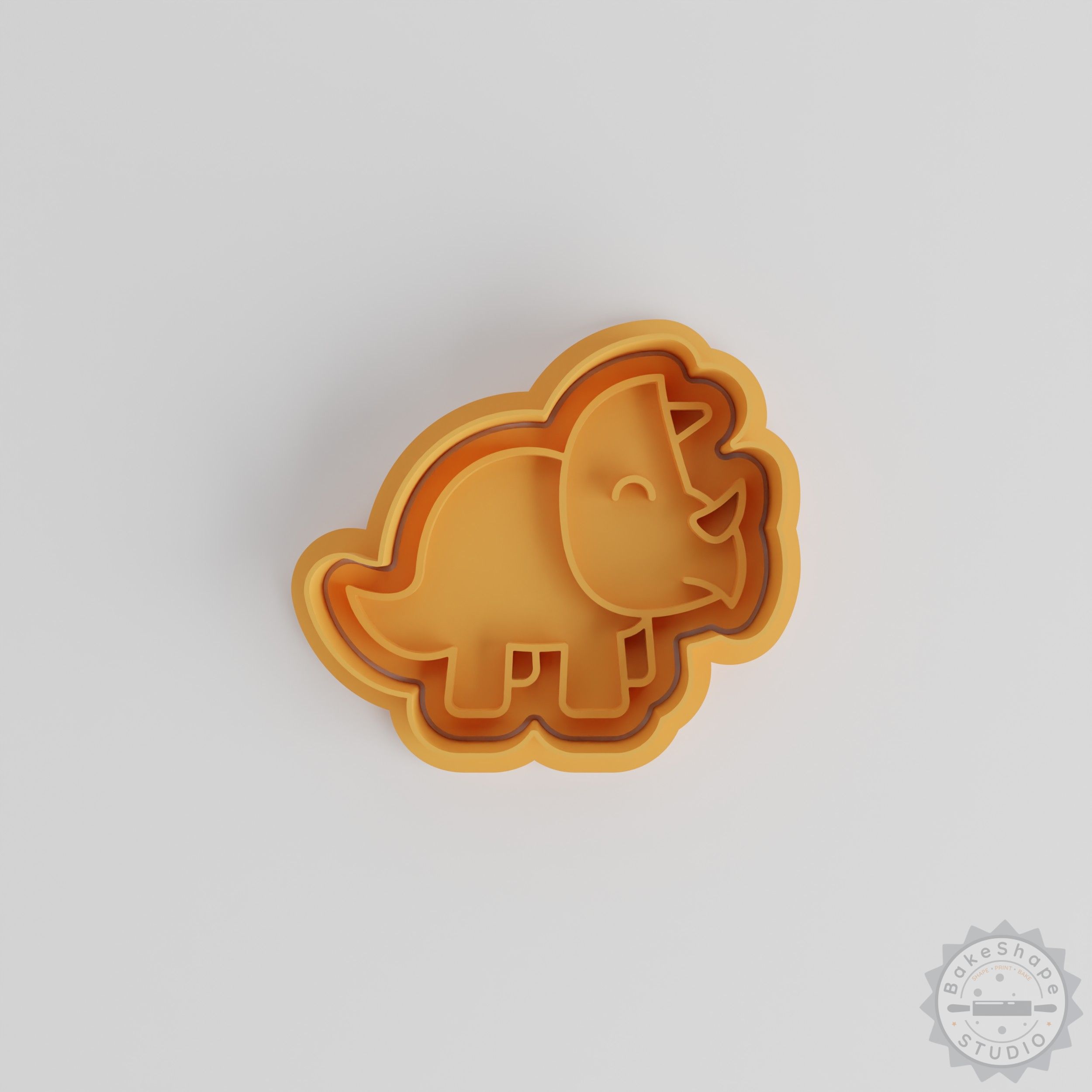 Dinosaur Cookie Cutter Set, Styracosaurus Shape, 6-Piece, Perfect for Cookies and Fondant, Jurassic Theme, S/M/L Sizes