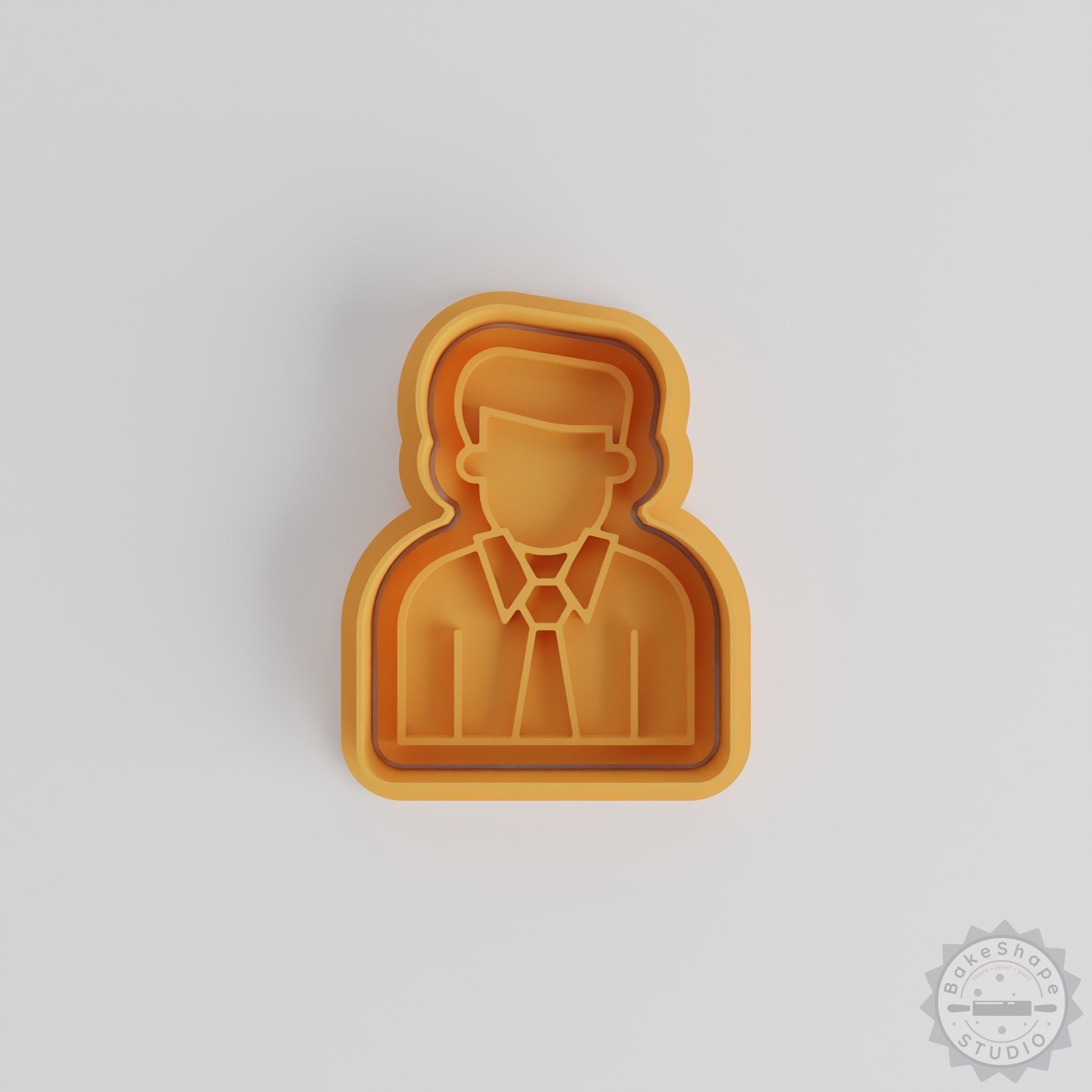 Office Worker Cookie Cutter & Stamp Set, 6-Piece, S/M/L, Perfect for Fondant & Cookies