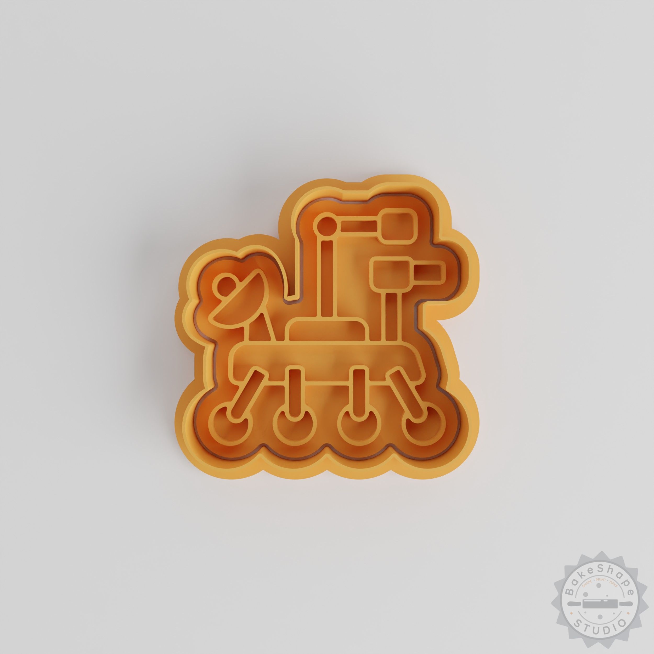 Space Rover Cookie Cutter and Stamp Set, 6 Pieces, Astronomy-Themed Baking Tools