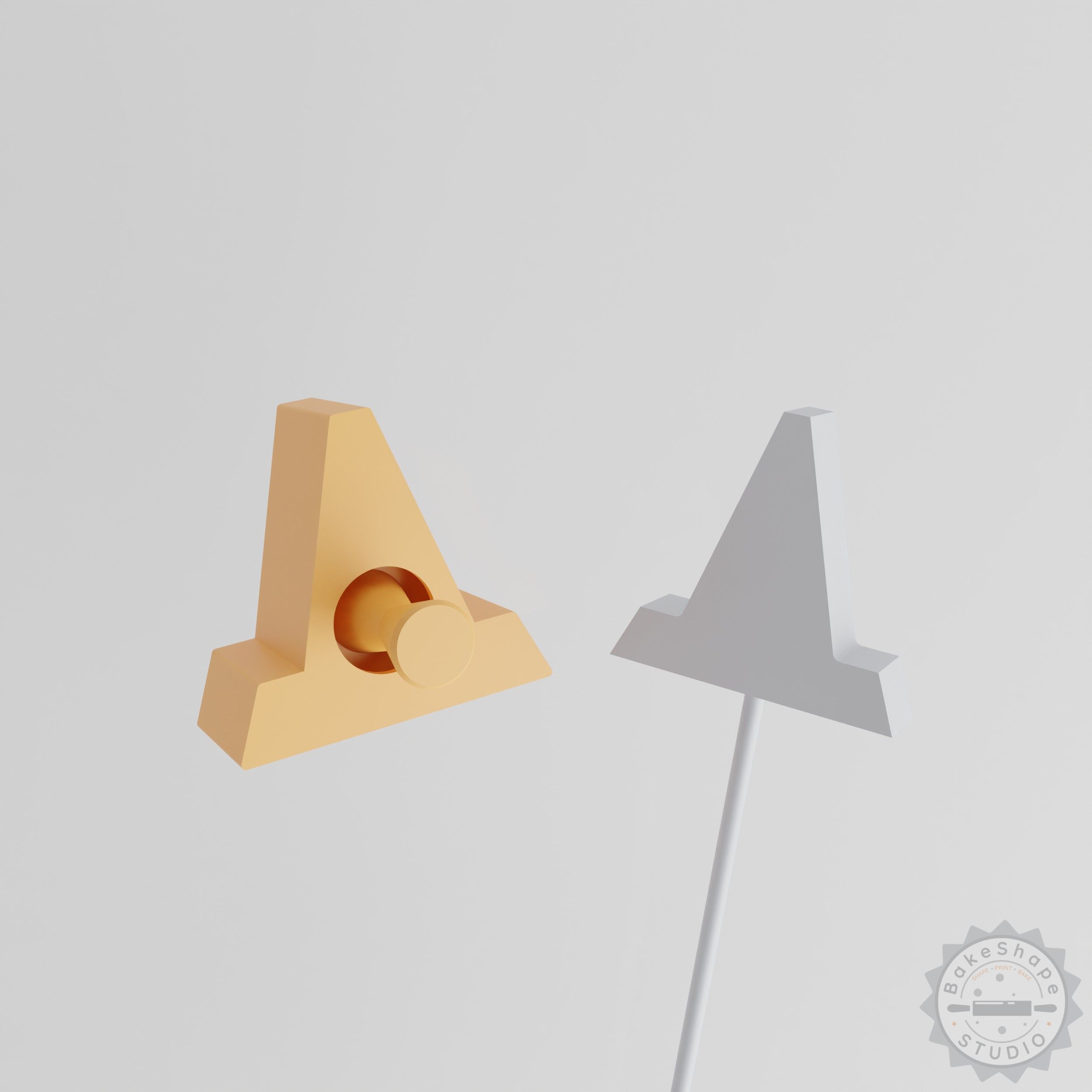 Safety Cone Mold, Cake Pop Mold, 2-Piece Set