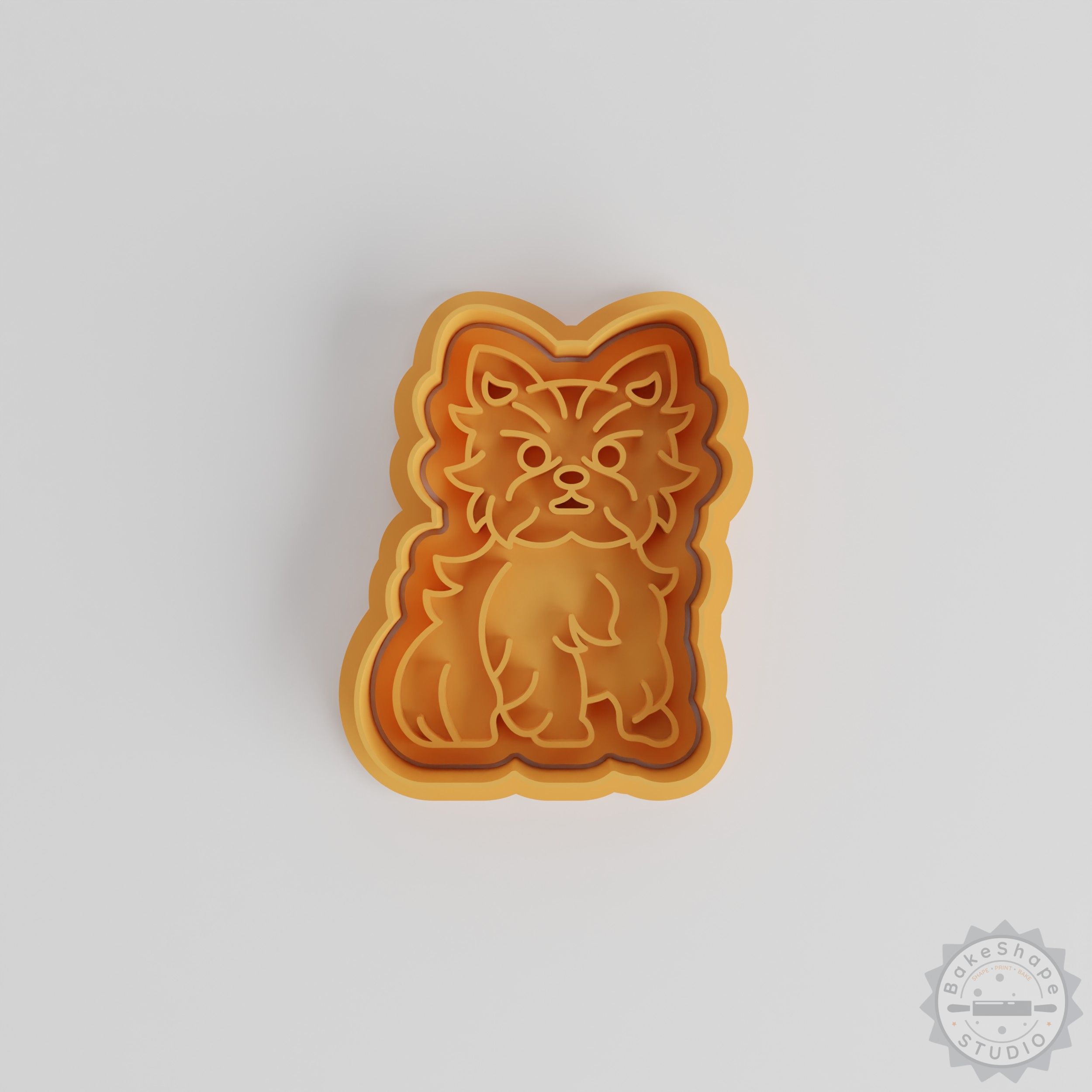 Yorkshire Terrier Cookie Cutter & Stamp Set, Puppy Dog Shapes, Perfect for Cookies & Fondant, 6-Piece, Animal Theme