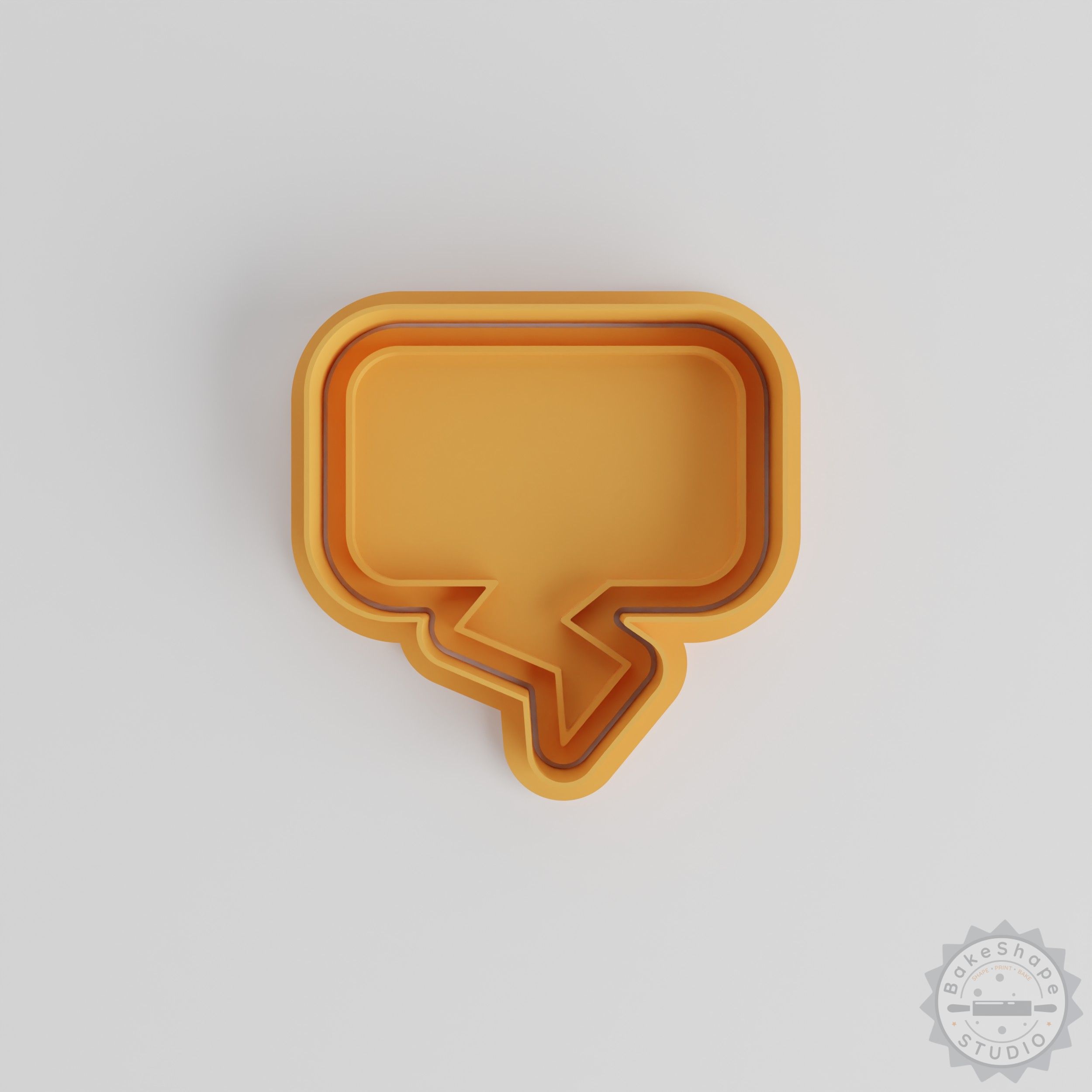 Speech Bubble Cookie Cutter & Stamp Set, 6-Piece, Perfect for Fondant, Sizes S/M/L, Baking & DIY