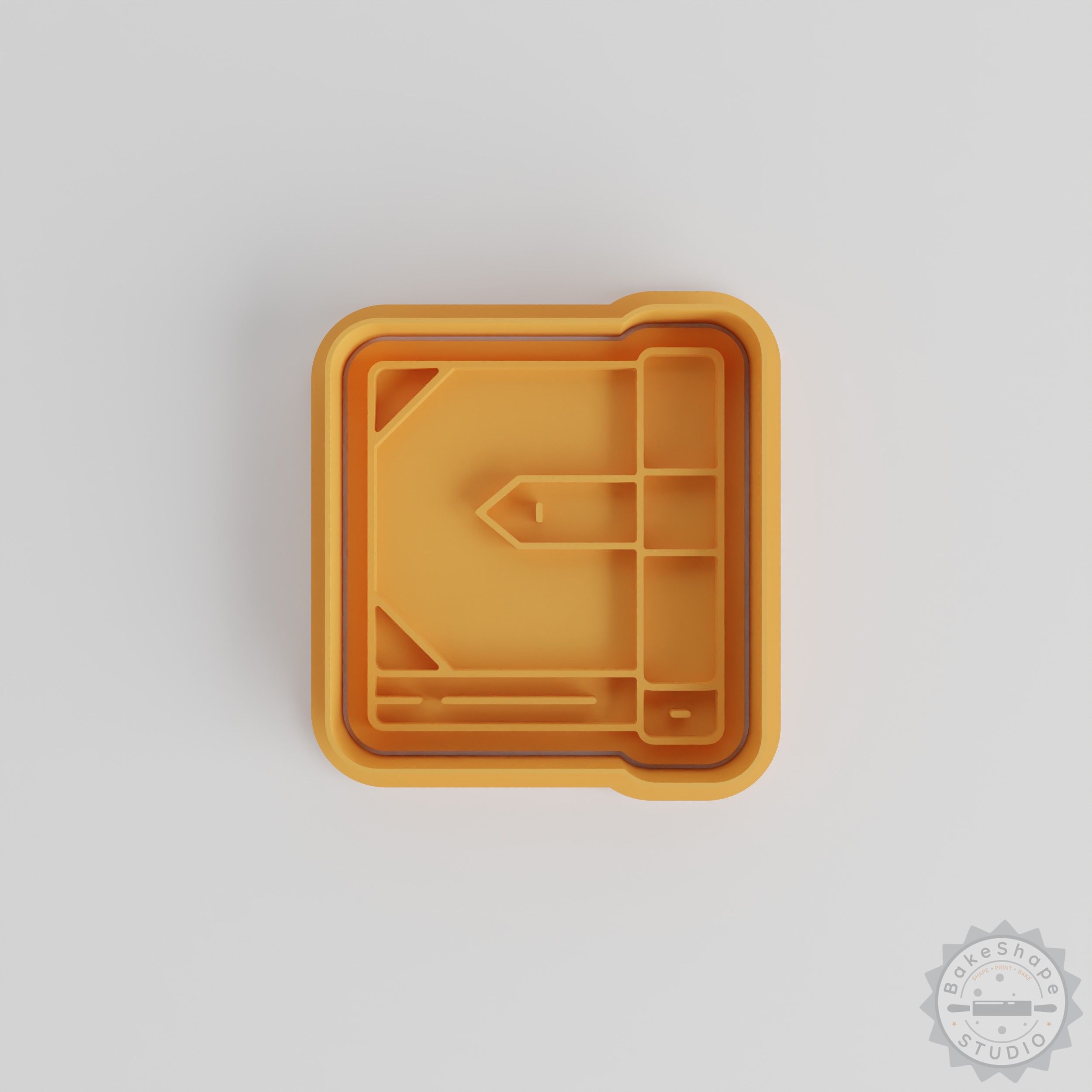 Book-Shaped Cookie Cutter and Stamp Set, 6-Piece, Perfect for Cookies and Fondant, Sizes S/M/L