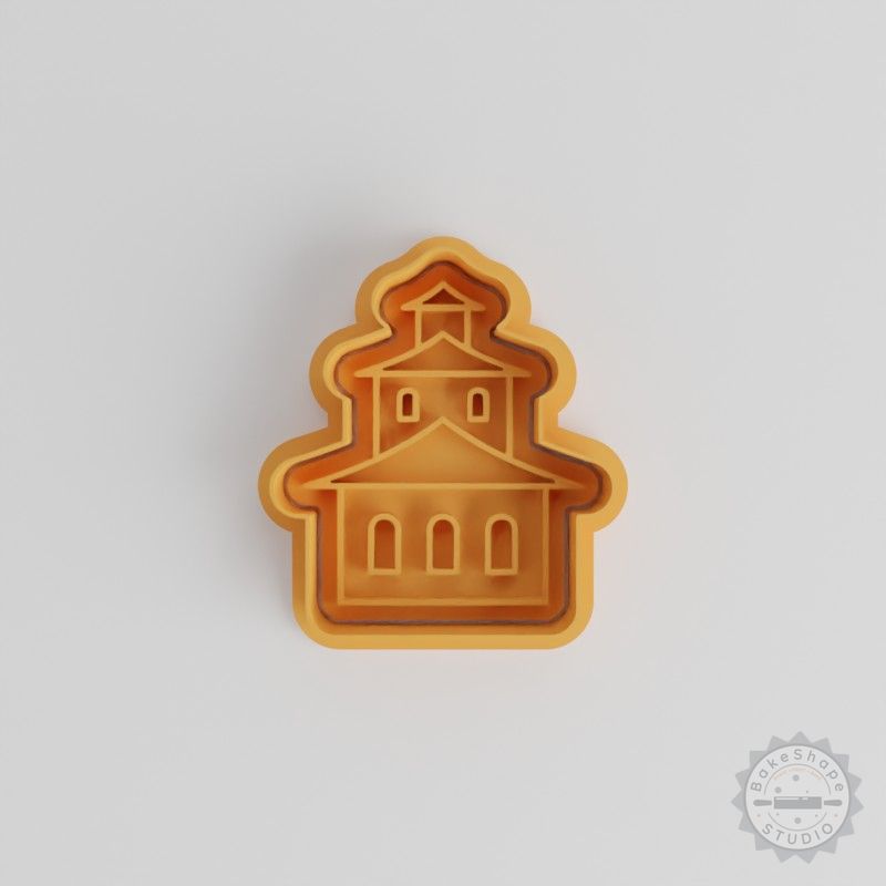 Temple Cookie Cutter & Stamp Set, 3 Sizes, 6 Pieces, Perfect for Cookies & Fondant