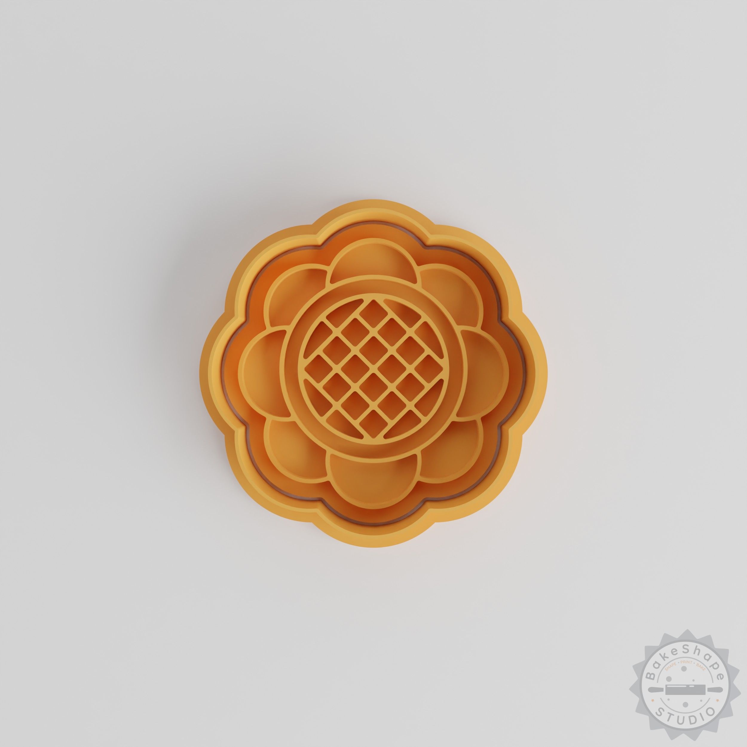 Sunflower Cookie Cutter Set, Fondant Stamp, 6-Piece, S/M/L Sizes, Floral Baking Tools