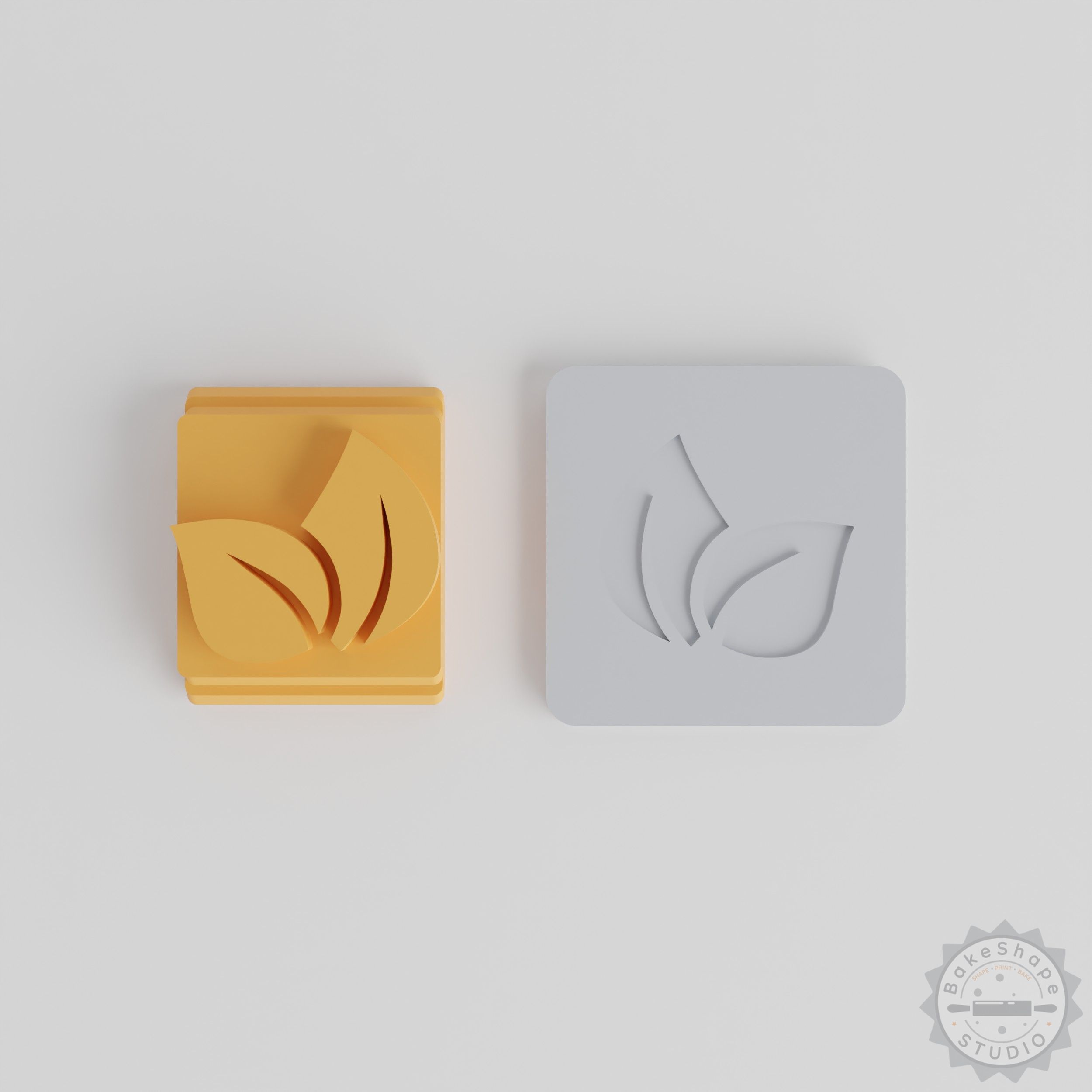 Leaf Stamp Tile Set, 5 Sizes, Perfect for Clay, Cookies, Fondant, Nature Leaf Designs