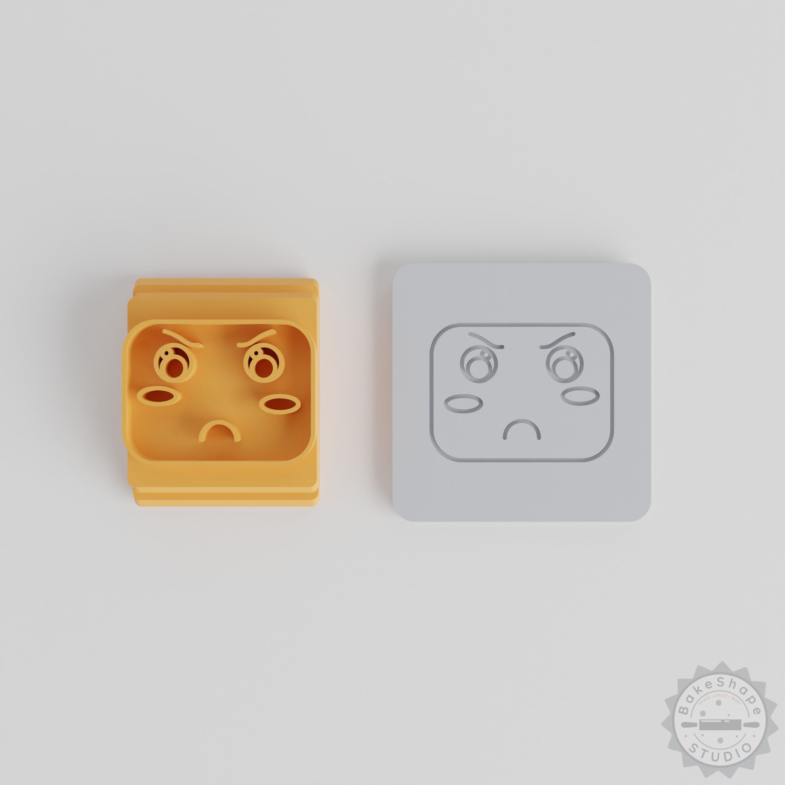 Kawaii Face Stamp Set, 5 Sizes 20-40mm, Cute Expressions for Clay, Cookies, Fondant Crafting