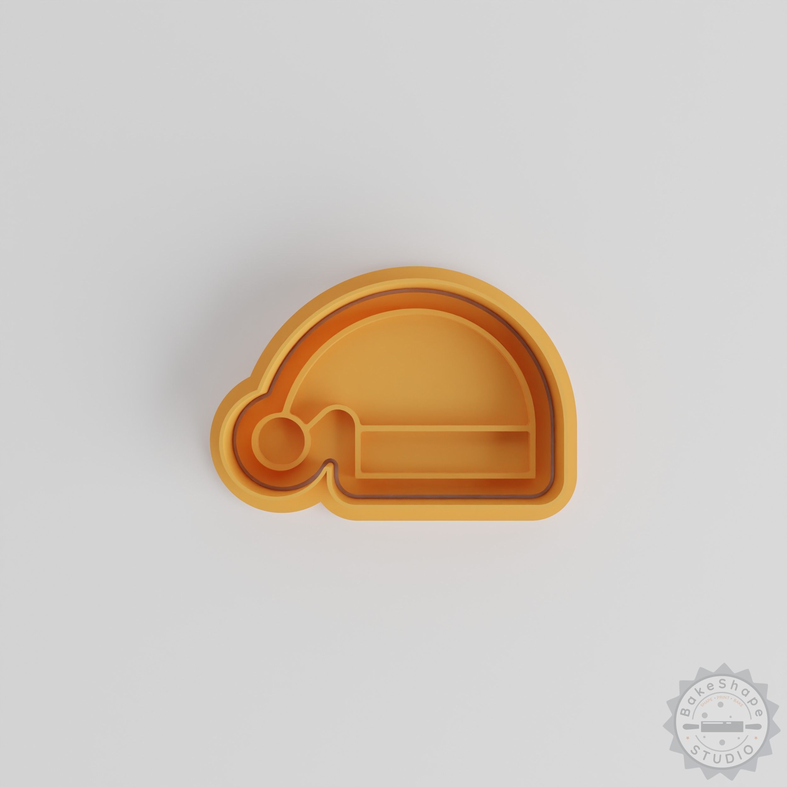 Santa Hat Cookie Cutter and Stamp Set, Festive Baking Tools, 6 Pieces, 3 Sizes