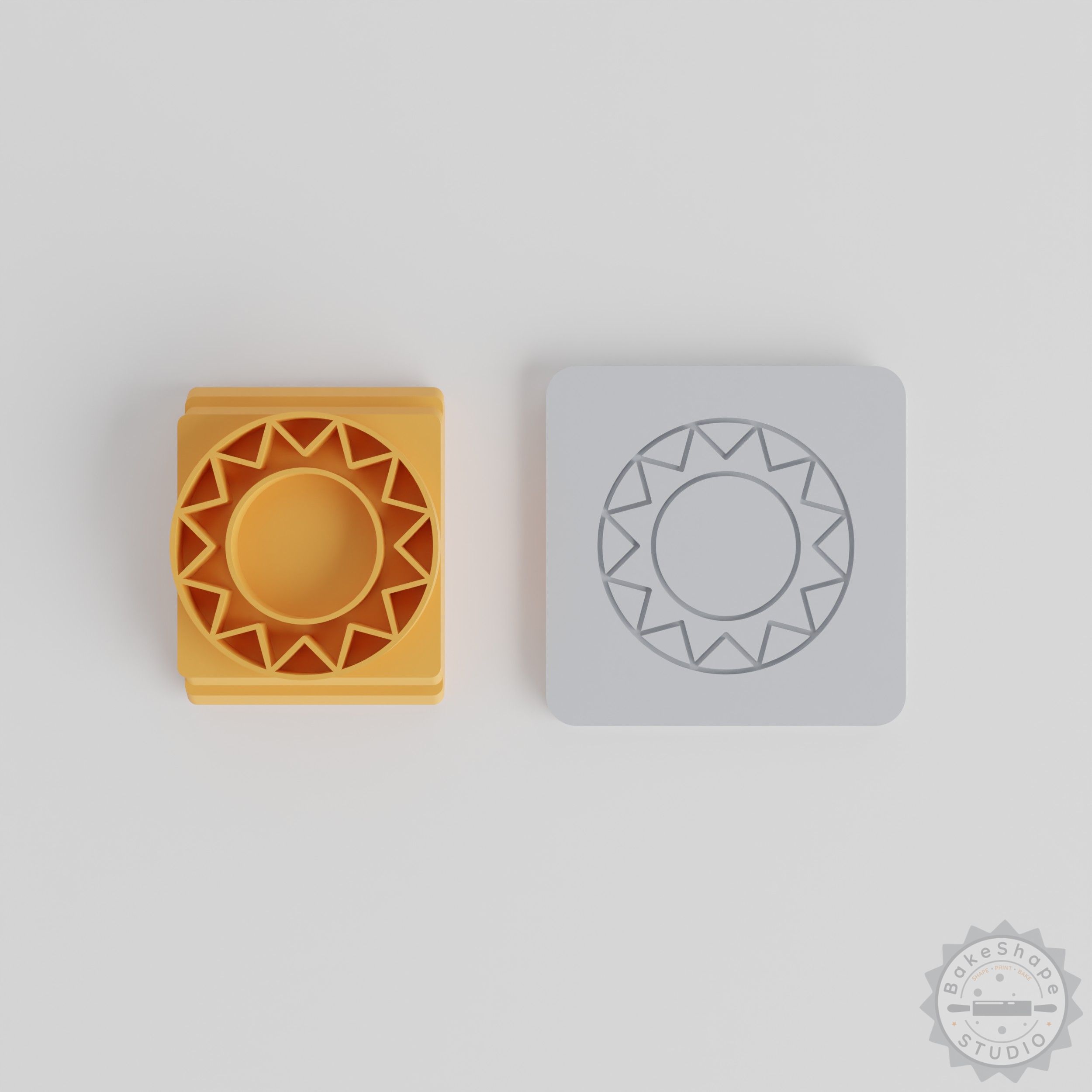 Mandala Stamp Tile Set, 5 Sizes 20-40 mm, for Clay, Cookies & Fondant, Abstract Circle Design