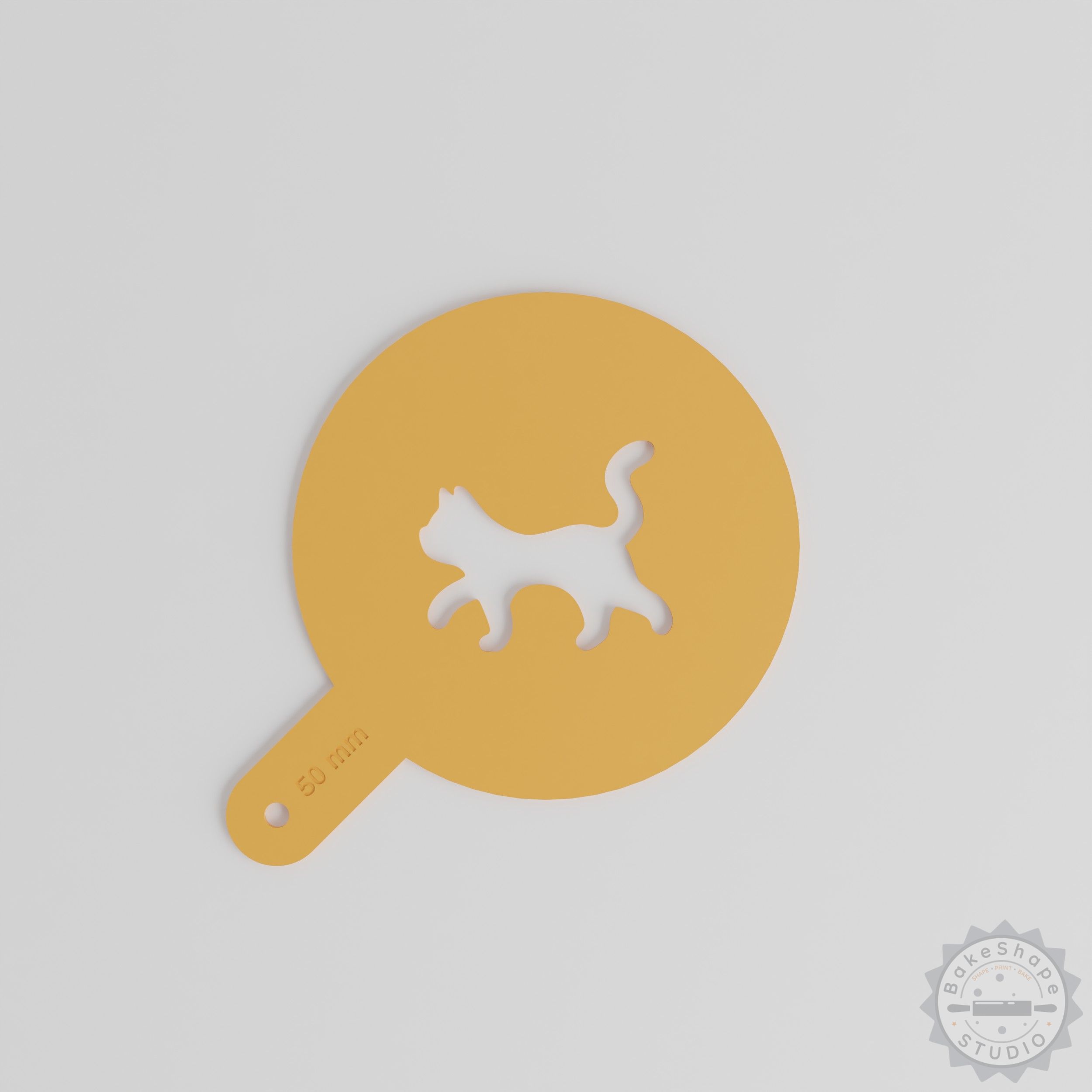 Cat Art Stencil Set for Latte, Decor & Painting - 5 Motif Sizes, 20-60mm, Use with Sugar & Glitter