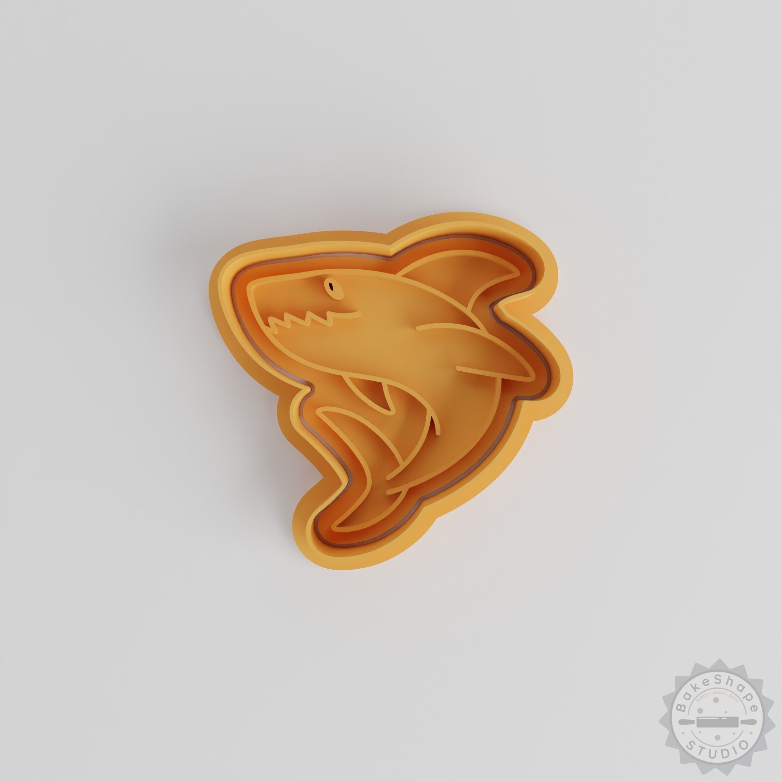 Sea Predator Cookie Cutter & Stamp Set, 6-Piece Animal Shape Baking, Fondant Decor Tools