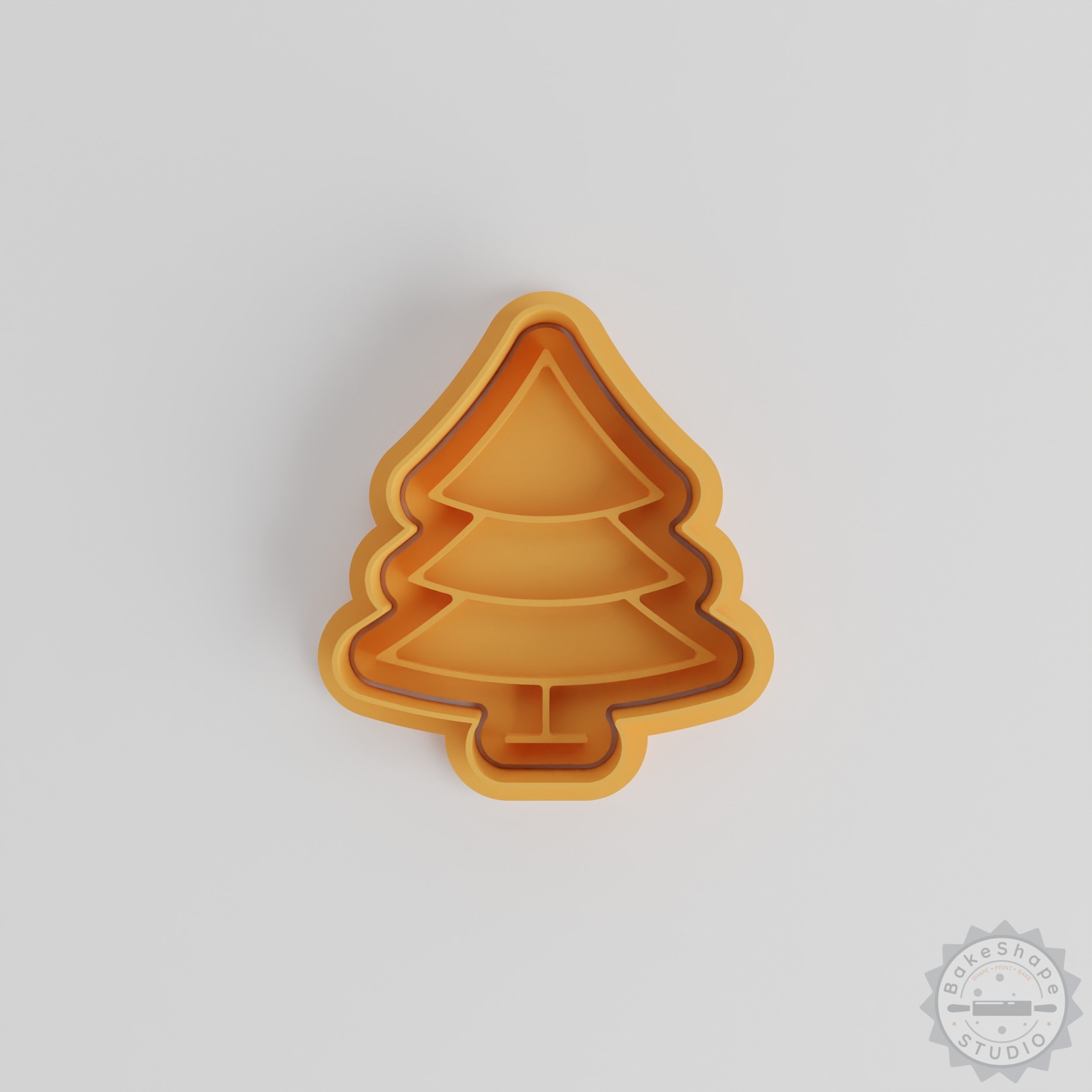 Pine Tree Cookie Cutter & Stamp Set, Nature, Evergreen, Perfect for Fondant, Party Baking, 6 Pieces