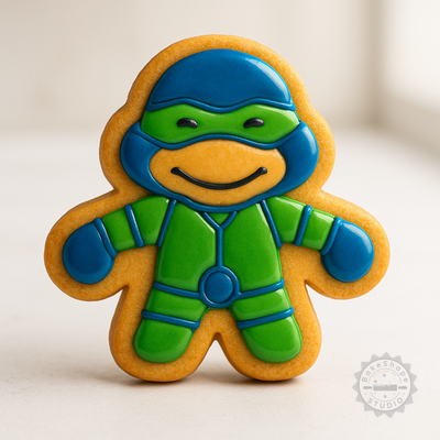 Decorated example 1 of Ninja Shape Cutter & Stamp Set, 6-Piece, S/M/L Sizes for Cookies and Fondant, Perfect Kitchen Tool