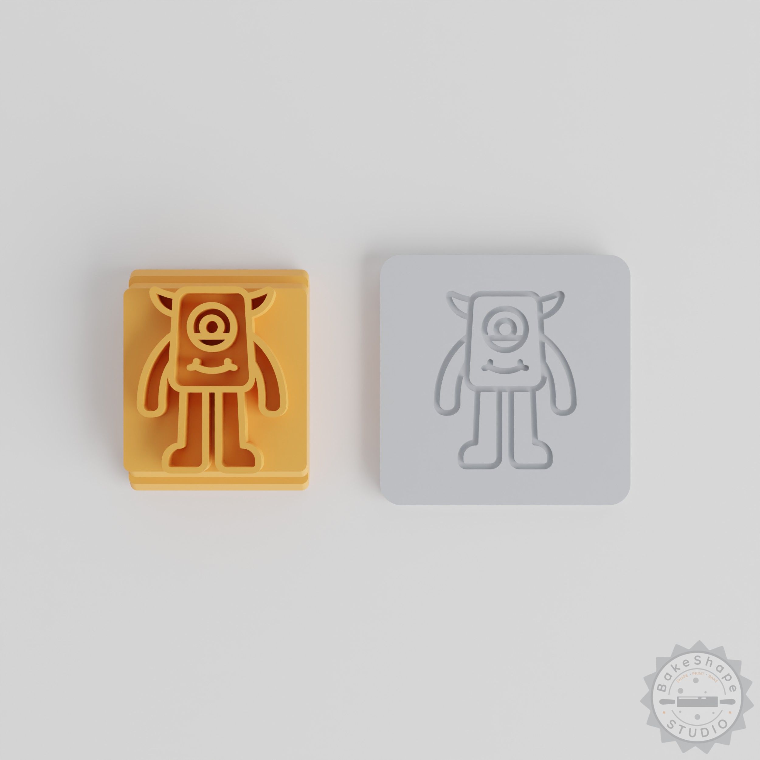 Long Leg Monster Stamp Set, 5-Piece Tile Kit for Clay, Cookies, Fondant