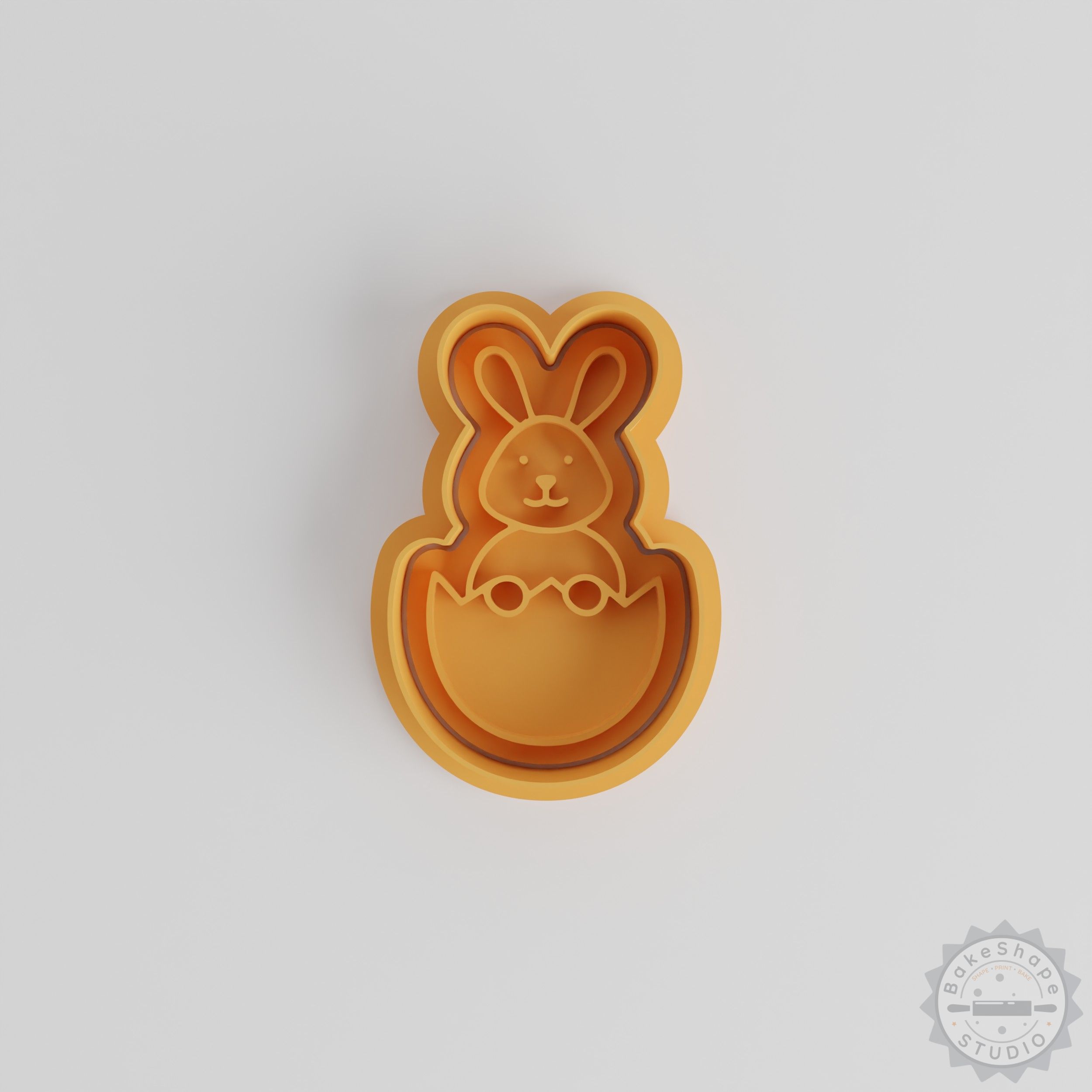 Easter Bunny Cookie Cutter and Stamp Set, 6-Piece, Perfect for Cookies and Fondant
