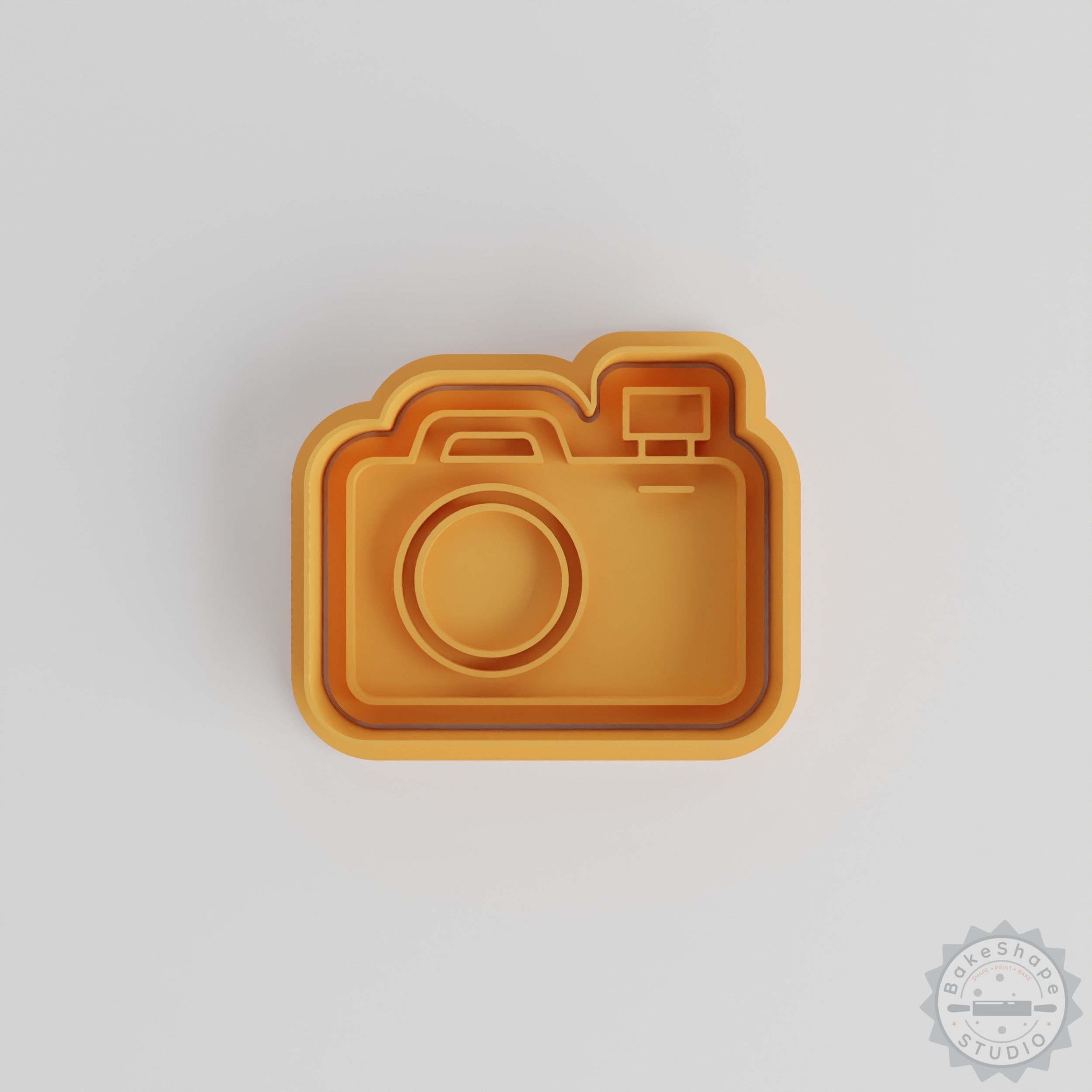 Camera Theme Cookie Cutter and Stamp Set, 6-Piece, S/M/L, Perfect for Cookies and Fondant