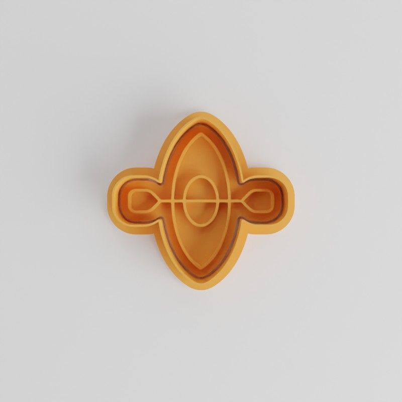 Kayak Cookie Cutter Set, 6-Piece, Shape Stamp, Perfect for Cookies & Fondant, Includes Canoe & Raft Designs, S/M/L Sizes