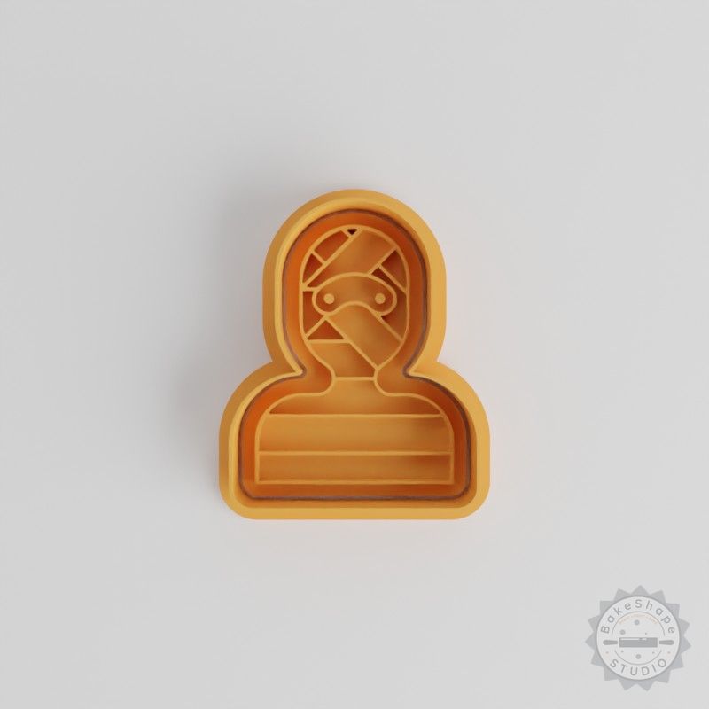 Bandit Cookie Cutter and Stamp Set, Perfect for Fondant, S/M/L Sizes, 6-Piece Baking Tool Collection