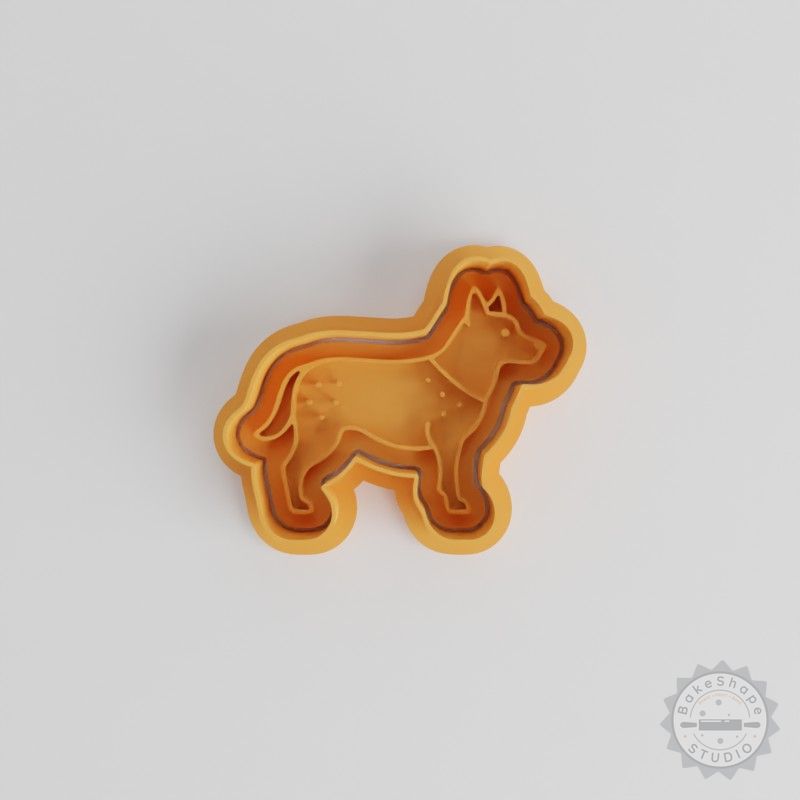 Dog Cookie Cutter and Stamp Set, Perfect for Fondant, 3 Sizes - S/M/L, 6 Pieces