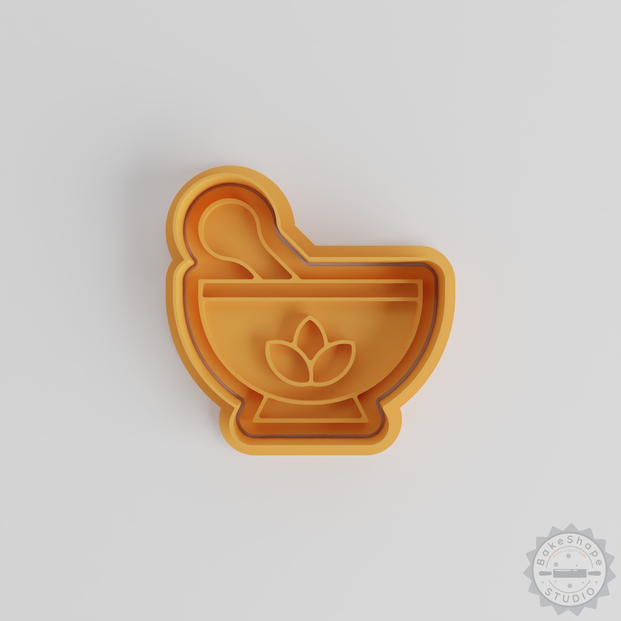 Traditional Herbal Remedies Cookie Cutter & Stamp Set, 6-Piece Baking Tool for Fondant, Cookie Shapes, S/M/L