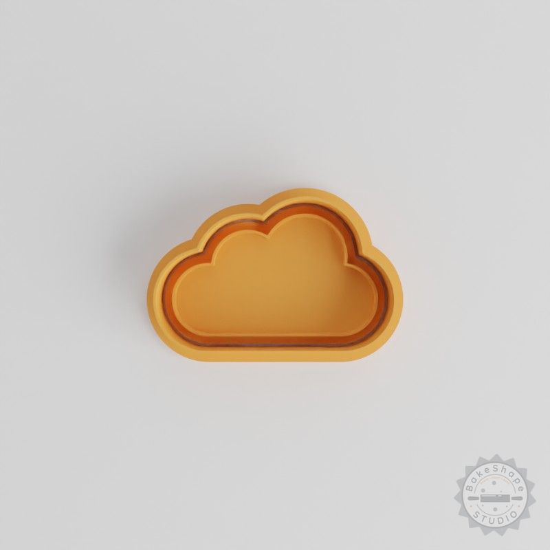 Cloud Shape Cutter and Stamp Set, 6 Pc Cookie and Fondant Tool, Multiple Sizes