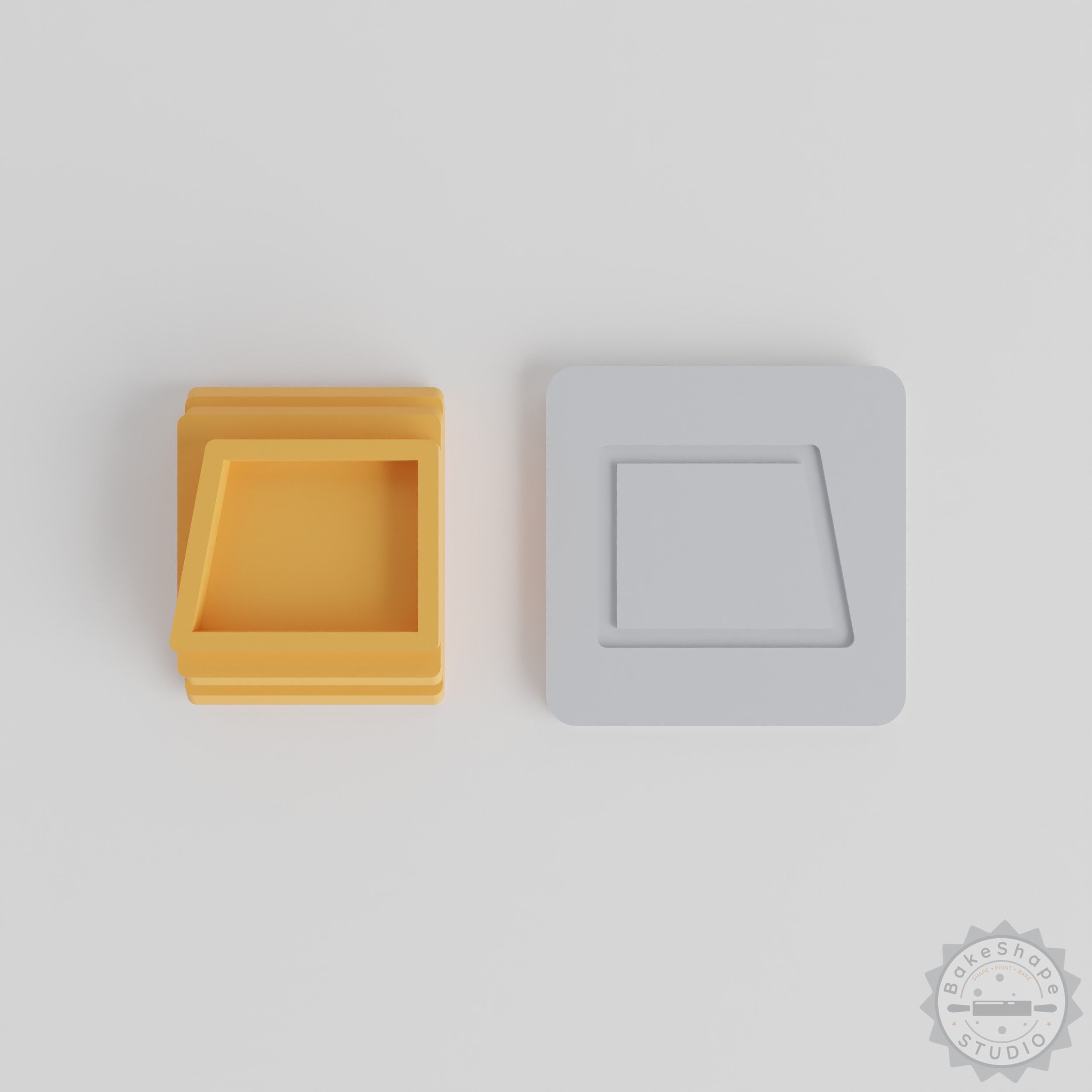 Trapezoid Stamp Tile Set, 5 Motif Sizes for Clay, Cookies, Fondant, and Soft Material Crafting