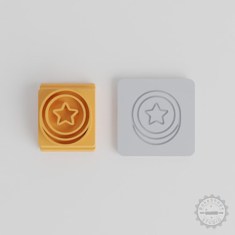Coin Stamp Tile Set, 5 Sizes, Perfect for Clay, Cookies, Fondant and More