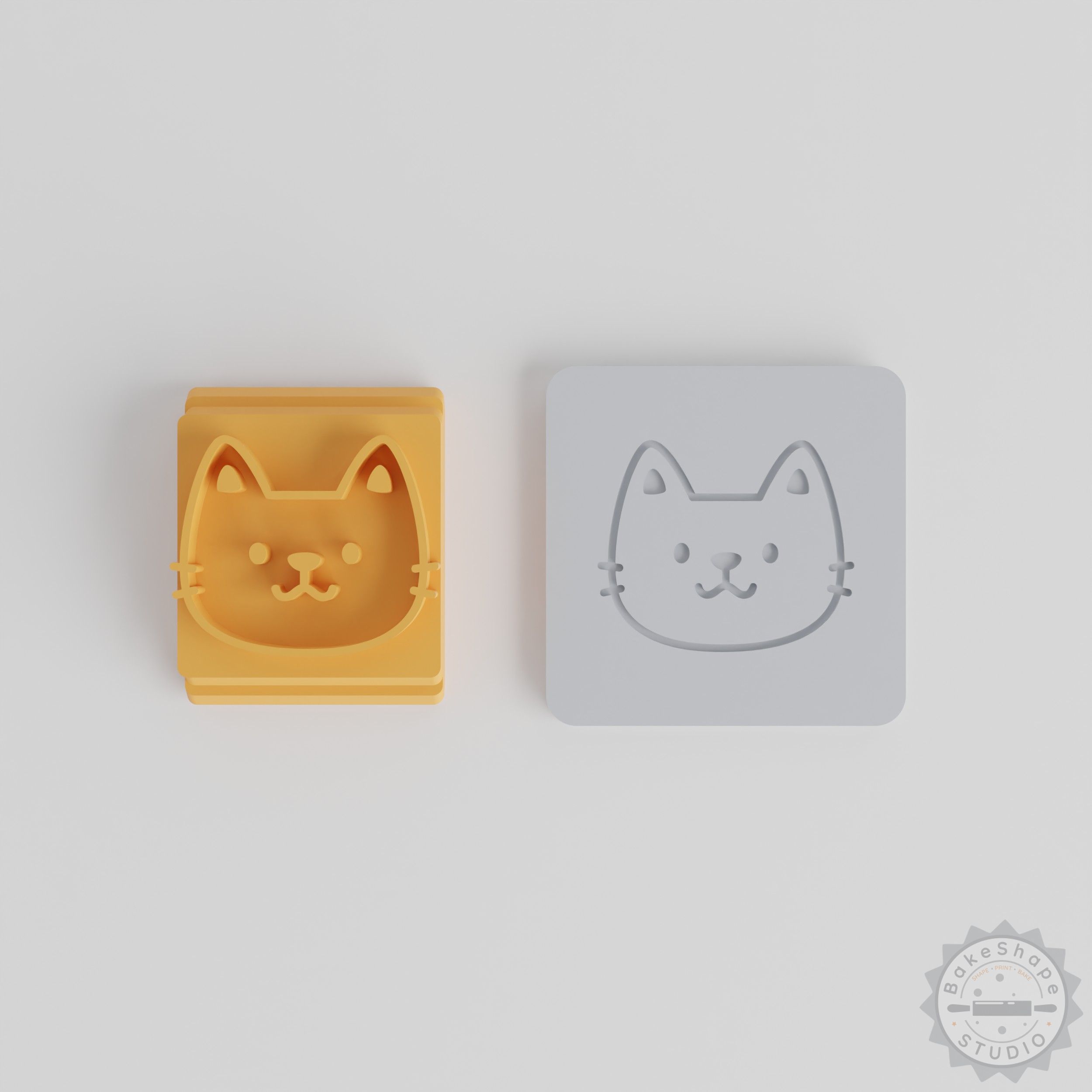 Grinning Stamp Tile Set, 5 Sizes, Happy Face Design for Clay, Cookies, and Fondant