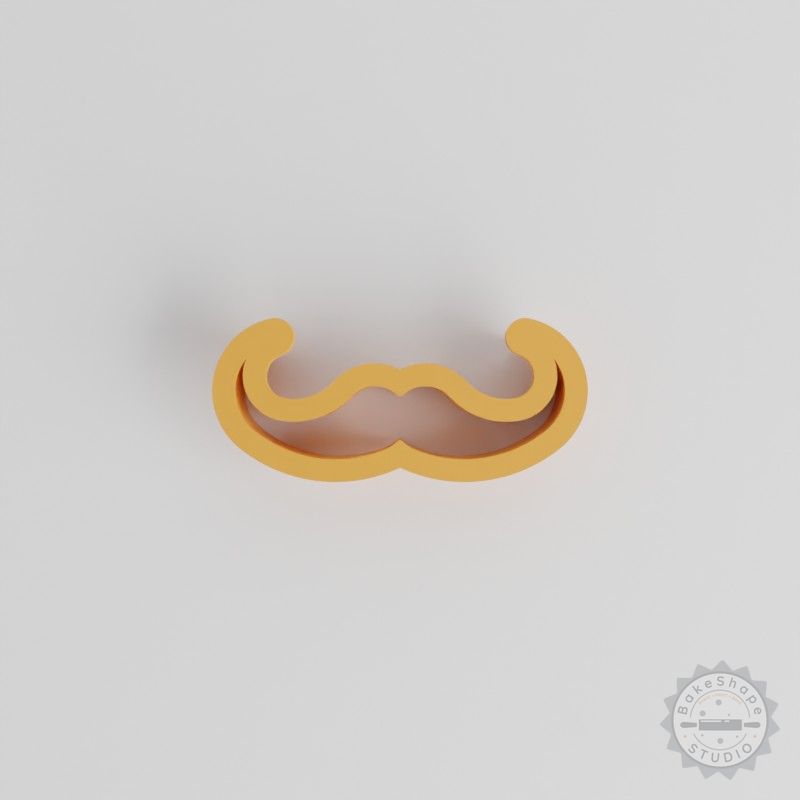 18-Piece Moustache Shape Cutter Set, Cookie, Fondant, Clay Crafting, Sizes 0.75"-5"