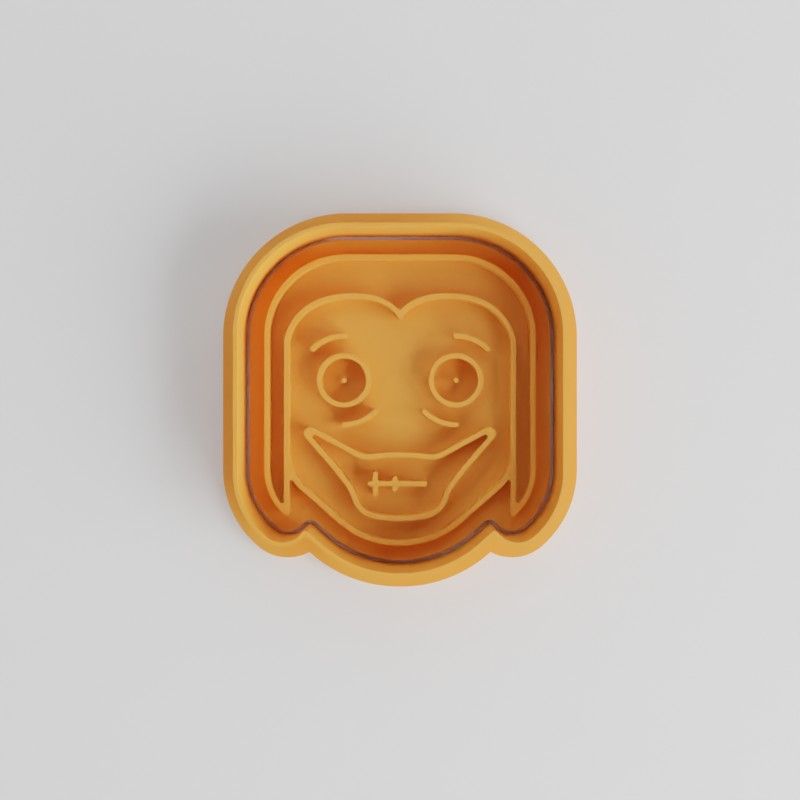Jeff The Killer Halloween Cookie Cutters Set, Spooky Emoji Shape, 6-Piece, S/M/L Sizes