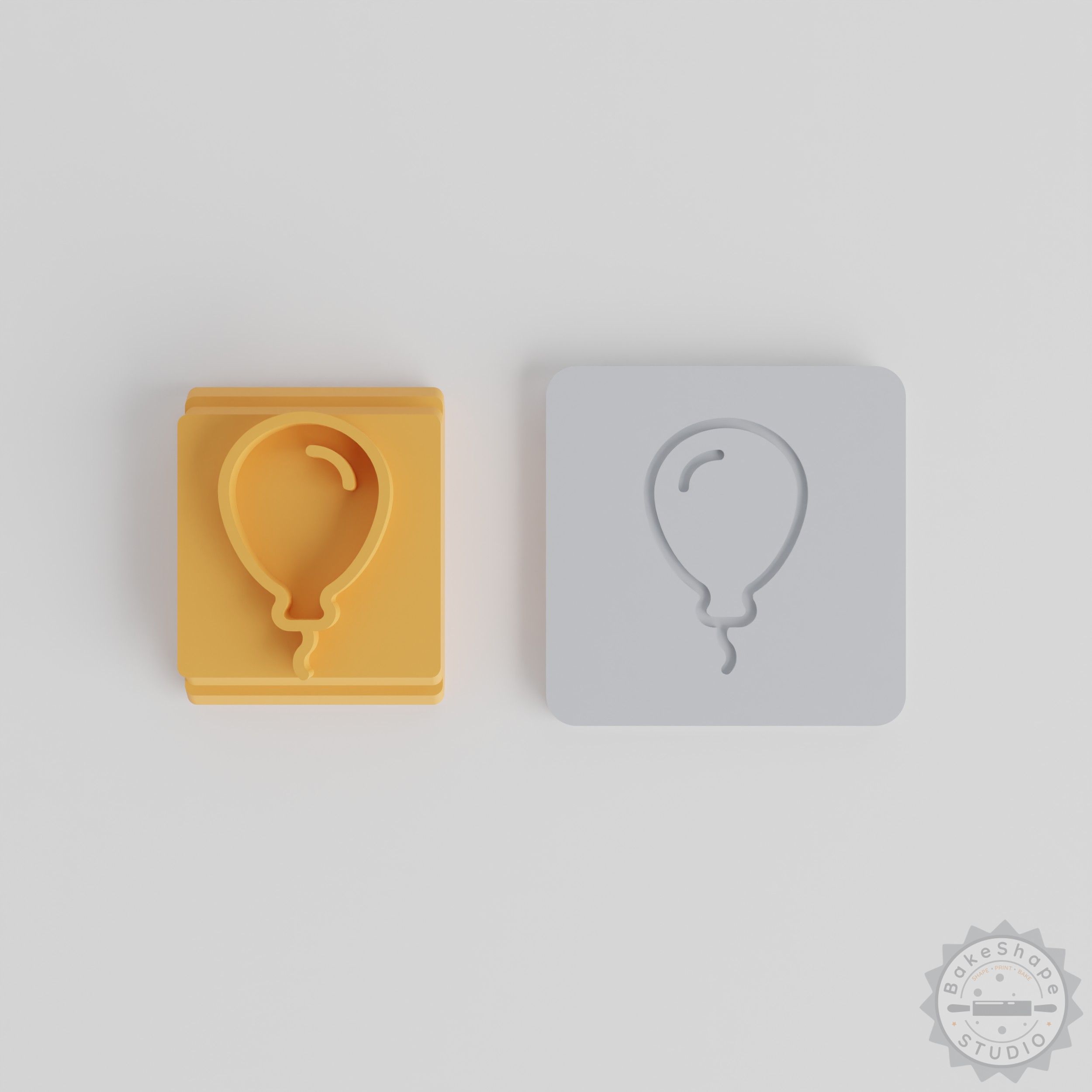 Balloon Stamp Tile Set, 5 Motif Sizes for Clay, Cookie, Fondant Decorations