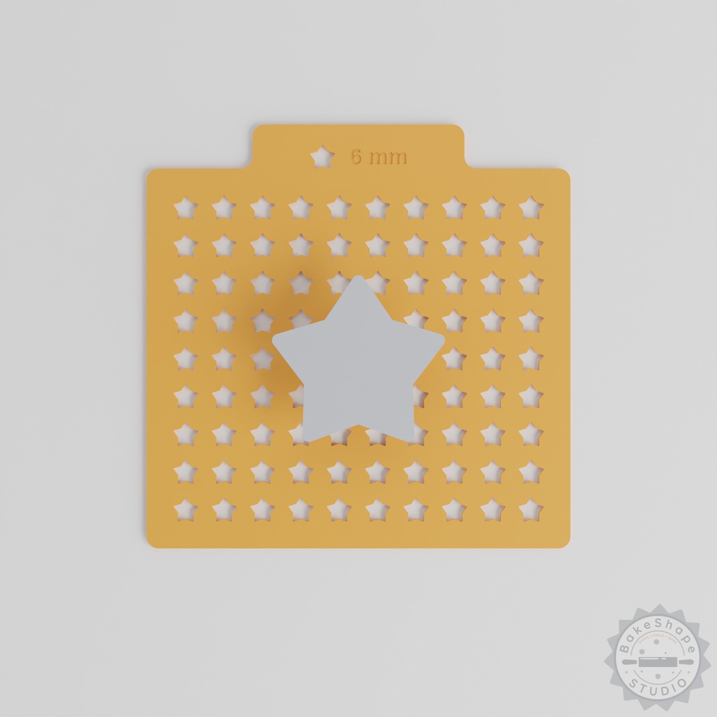 Five Point Star Sprinkle Stencil, 5 Sizes (6-14mm), Compatible with Cocoa, Sugar & Edible Glitter