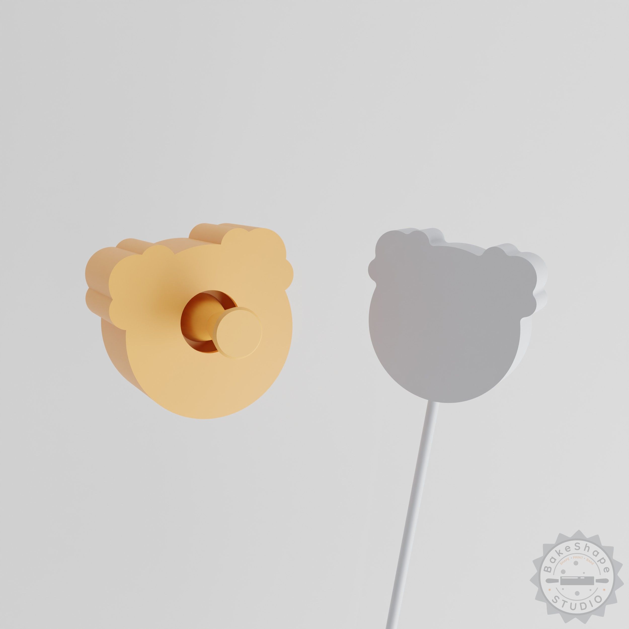 Clown Cake Pop Mold Set, 2-Piece, Jester Face Design, Emoji Inspired Baking Mold