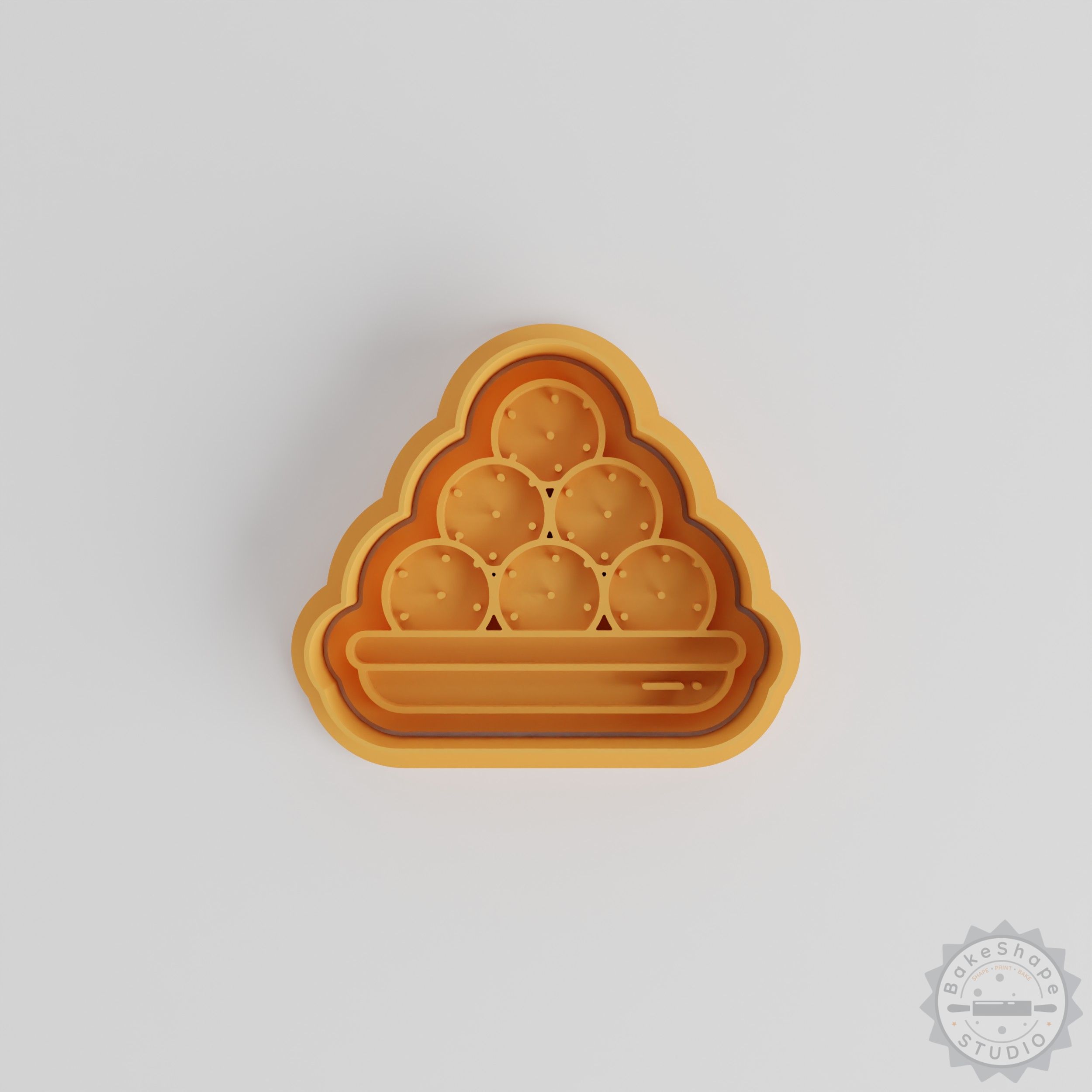 Sweets Shape Cutter and Stamp Set, 6-Piece, Perfect for Cookies and Fondant, S/M/L Sizes