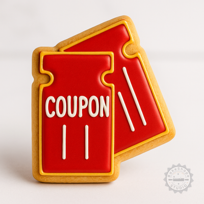 Decorated example 1 of Shape Cutter and Stamp Cookie and Fondant Tool Set with Coupons, 6-Piece Baking S/M/L Sizes, Promotion Offer