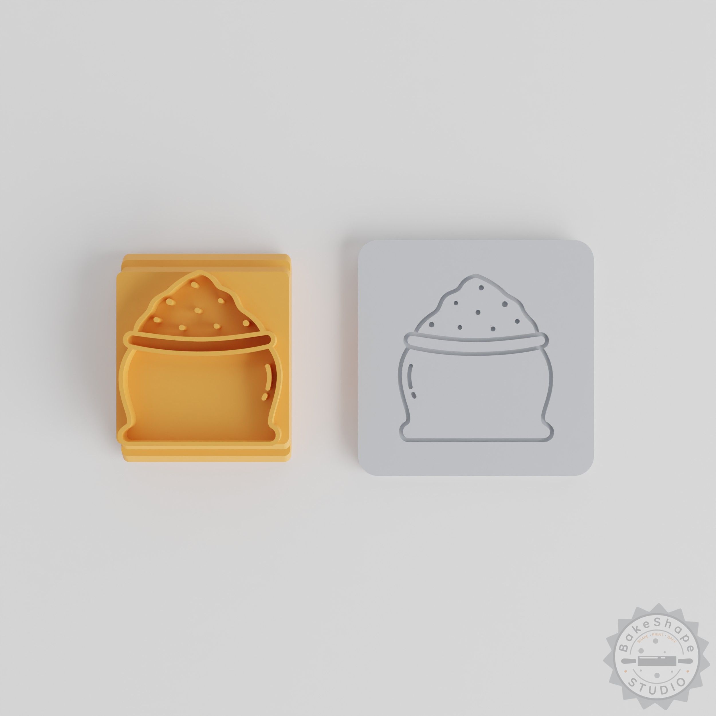 Flour Stamp Tile Set, 5 Sizes Motif, Perfect for Clay, Fondant, Cookies