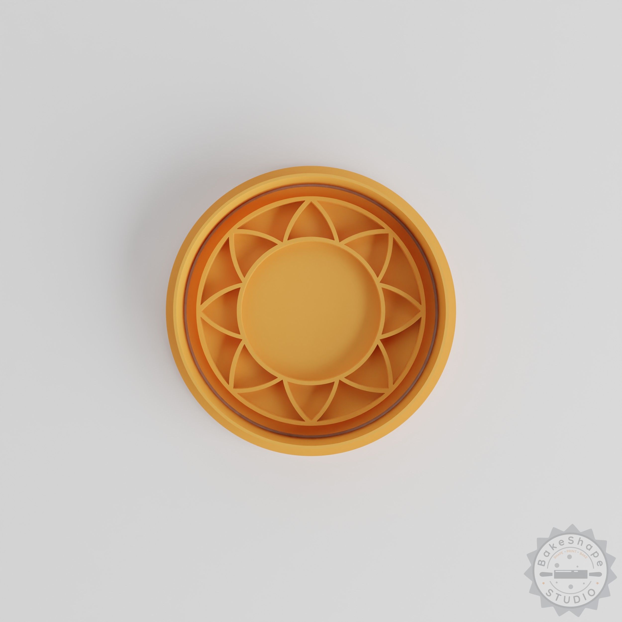 Mandala Cookie Cutter and Stamp Set, Geometric Shape, Perfect for Fondant, 6-Piece, S/M/L Sizes