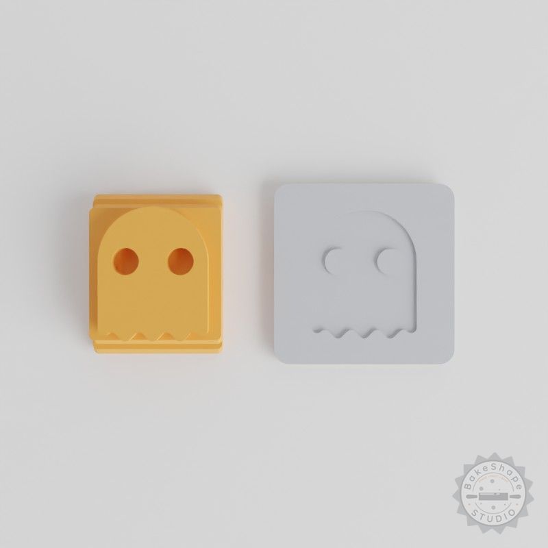 Ghost Stamp Tile Set, 5 Sizes for Clay, Cookies, Fondant, Perfect Halloween Spooky Craft Tool