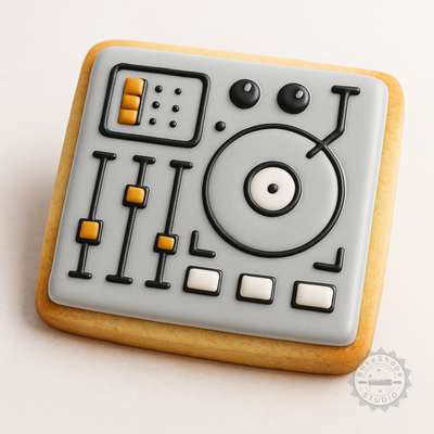 Decorated example 1 of Mixing Shape Cutter and Stamp Set, Perfect for Cookies and Fondant, 6-Piece S/M/L Sizes